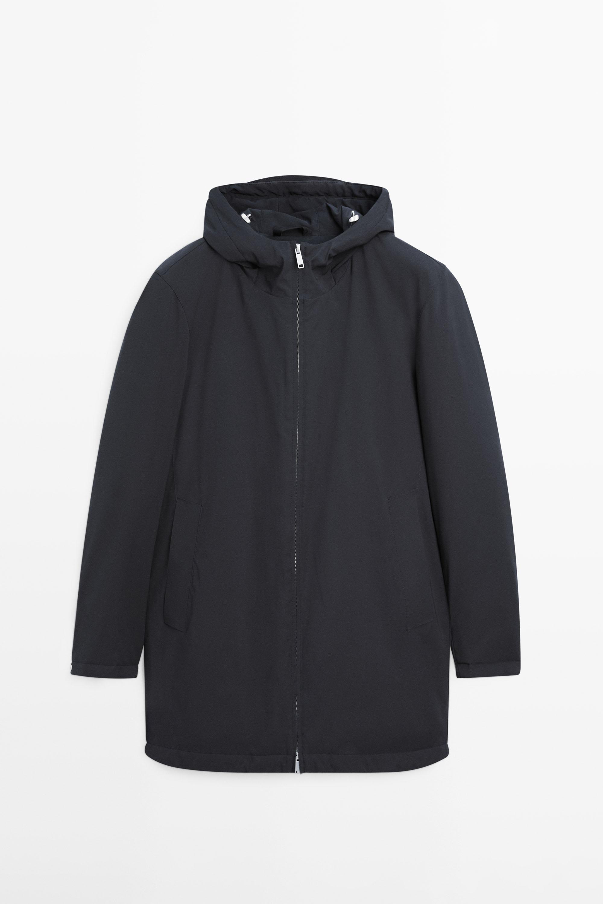Water-repellent puffer parka