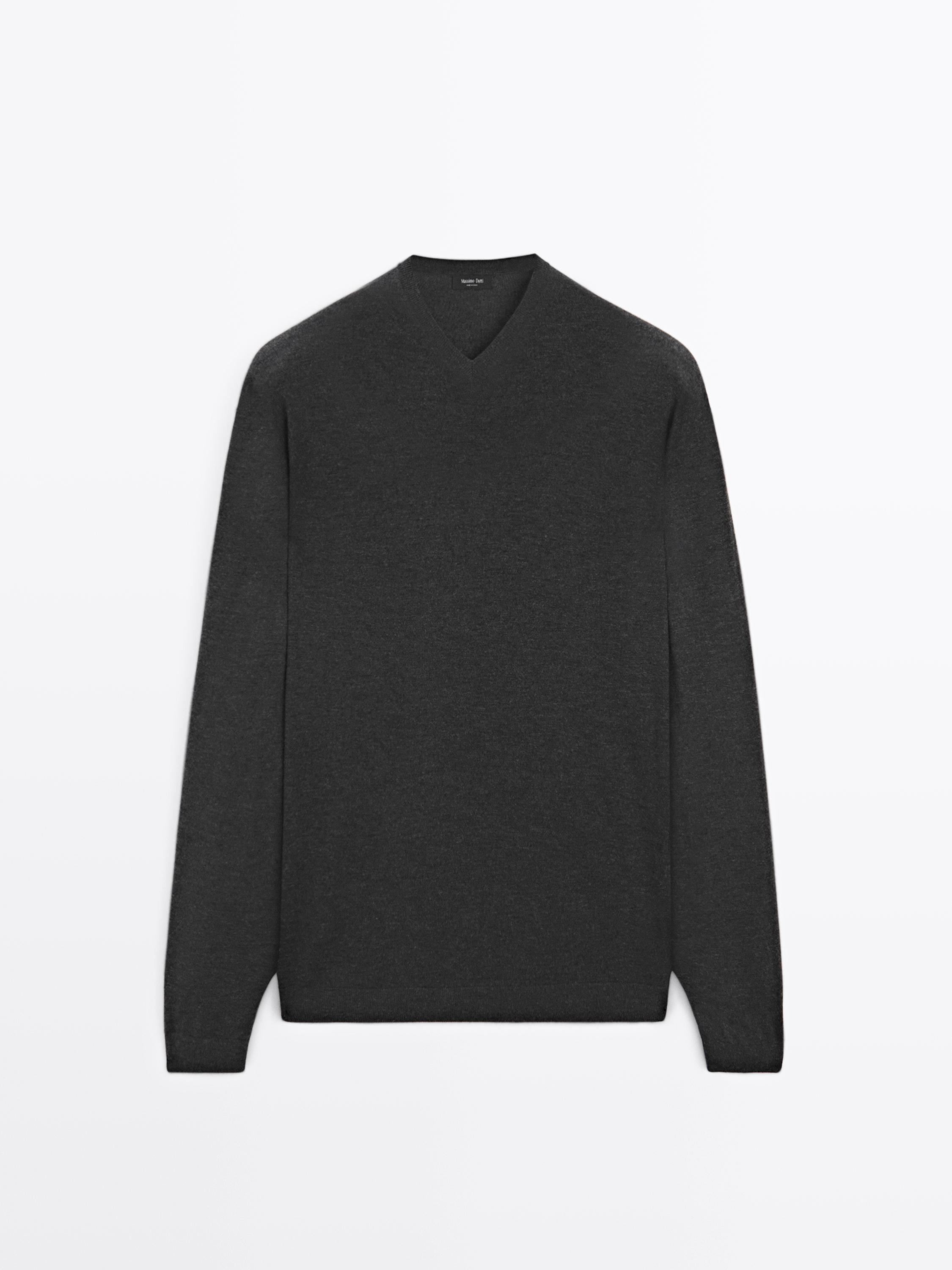 Dzianinowy sweter z mieszanki wełny