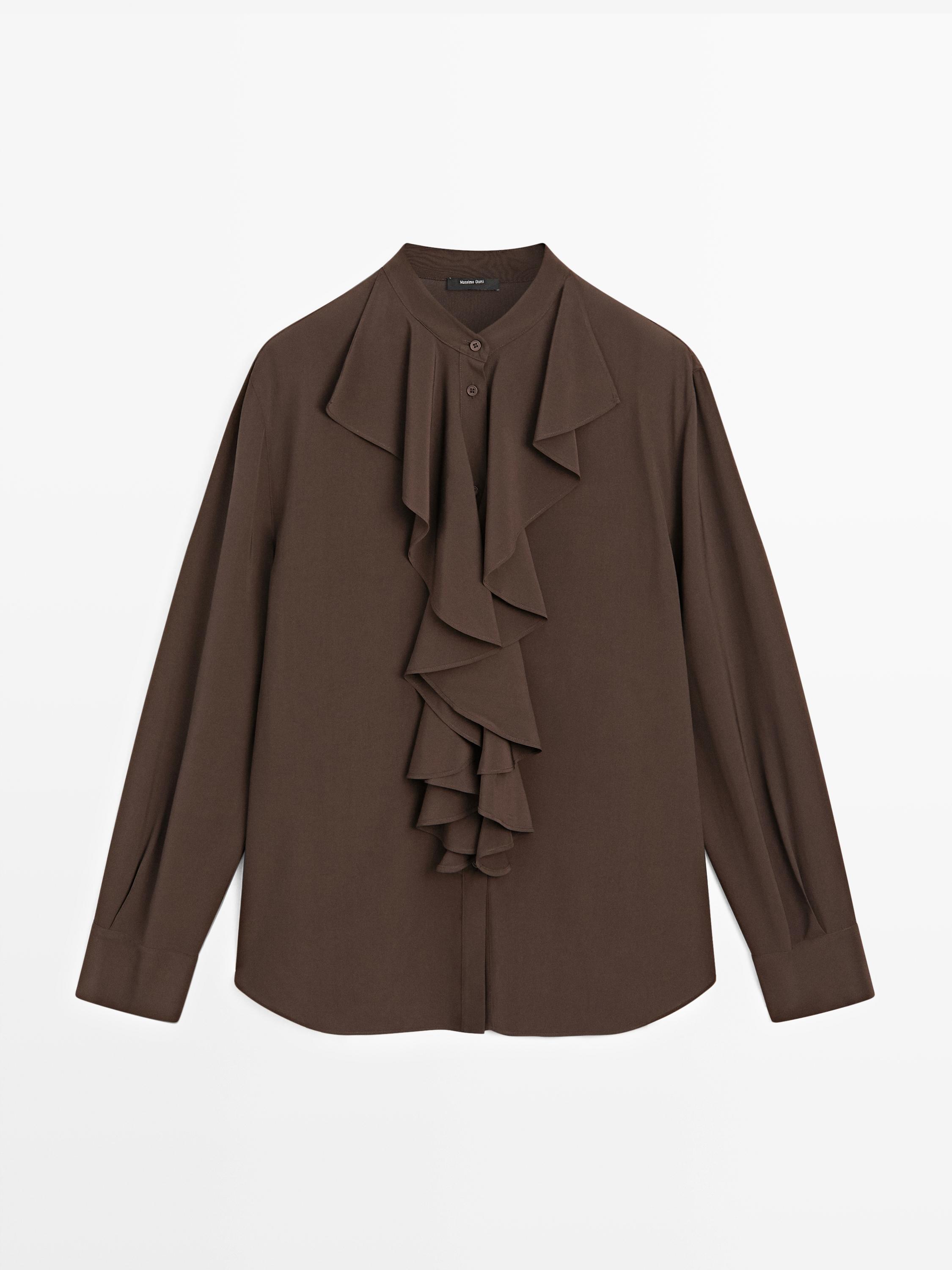 Blouse fluide à volants