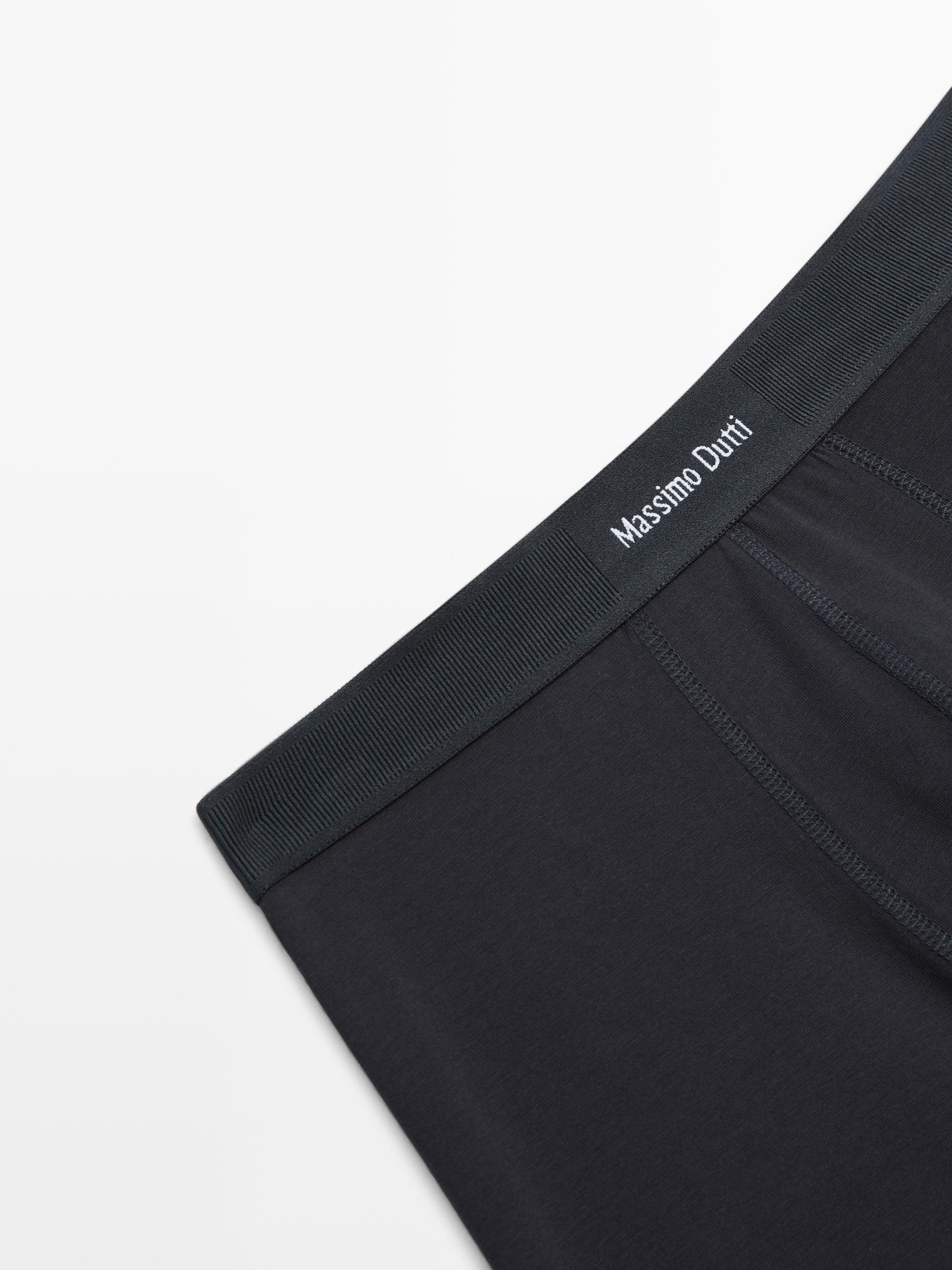 Boxers with logo waistband — NAVY BLUE
