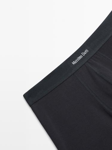Boxers with logo waistband — NAVY BLUE 2