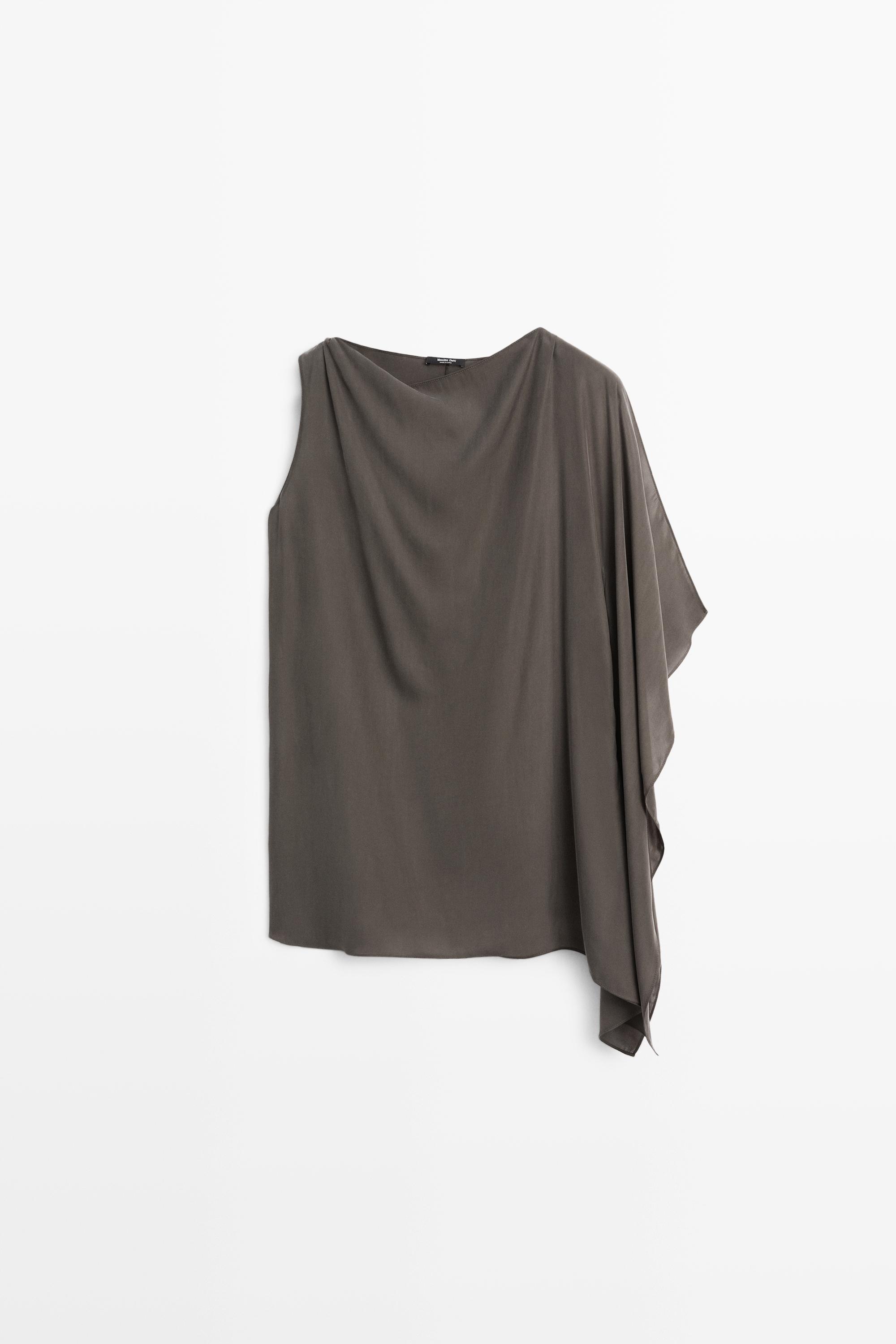 Asymmetrisches fließendes Cape-Top