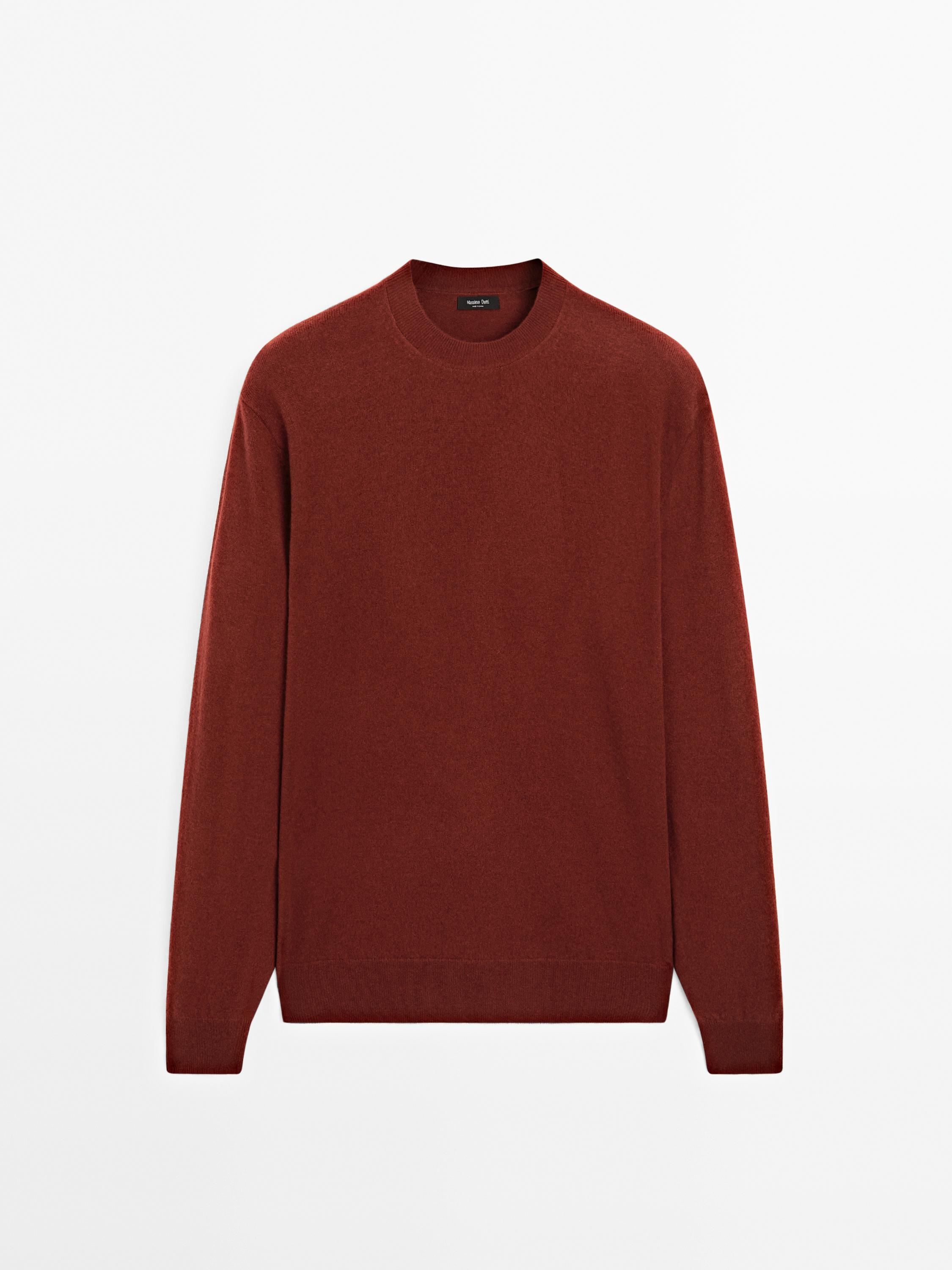 Pull col rond en laine mélangée