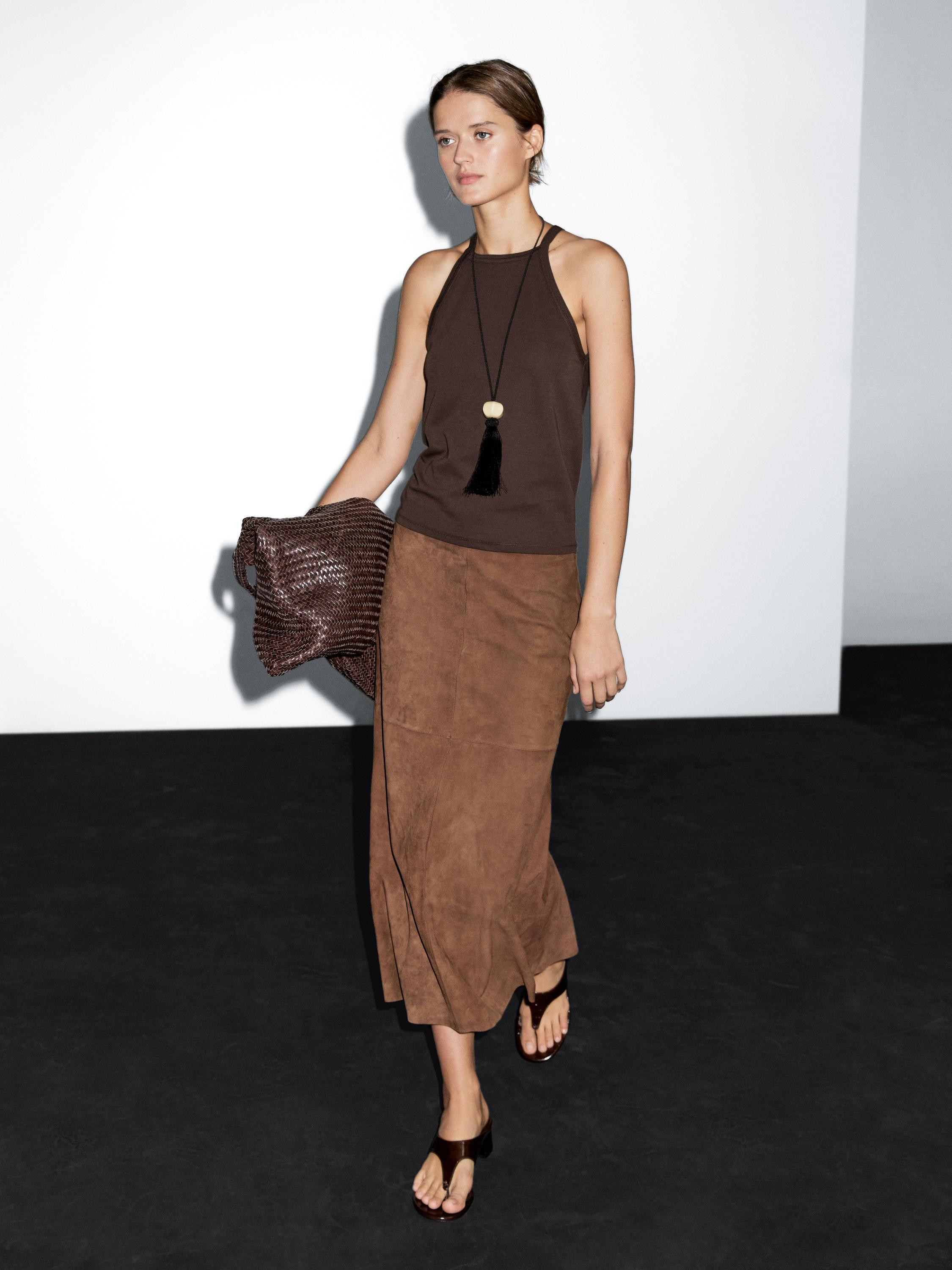 Top hàlter mescla cotó