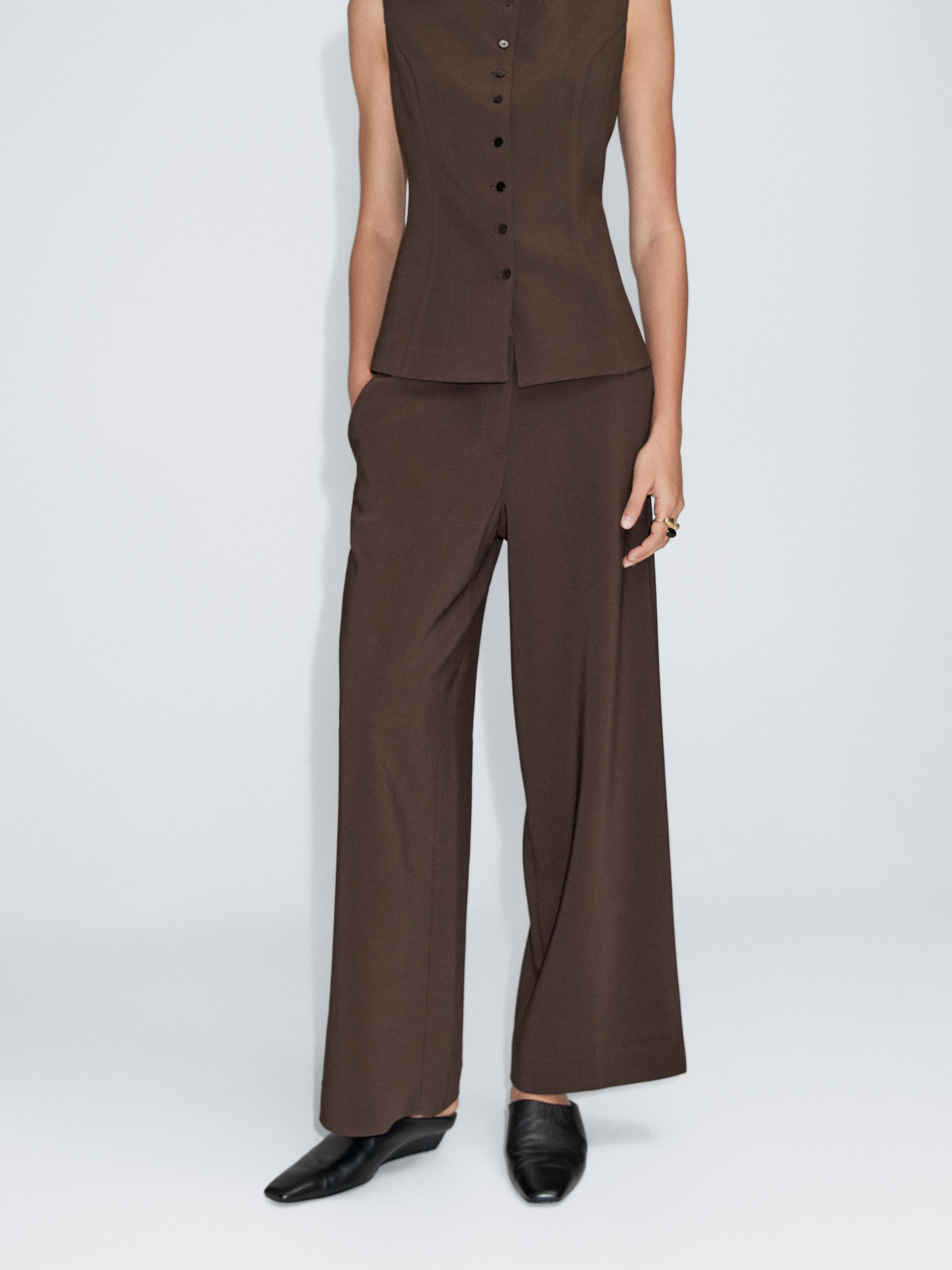 Formal wide-leg trousers