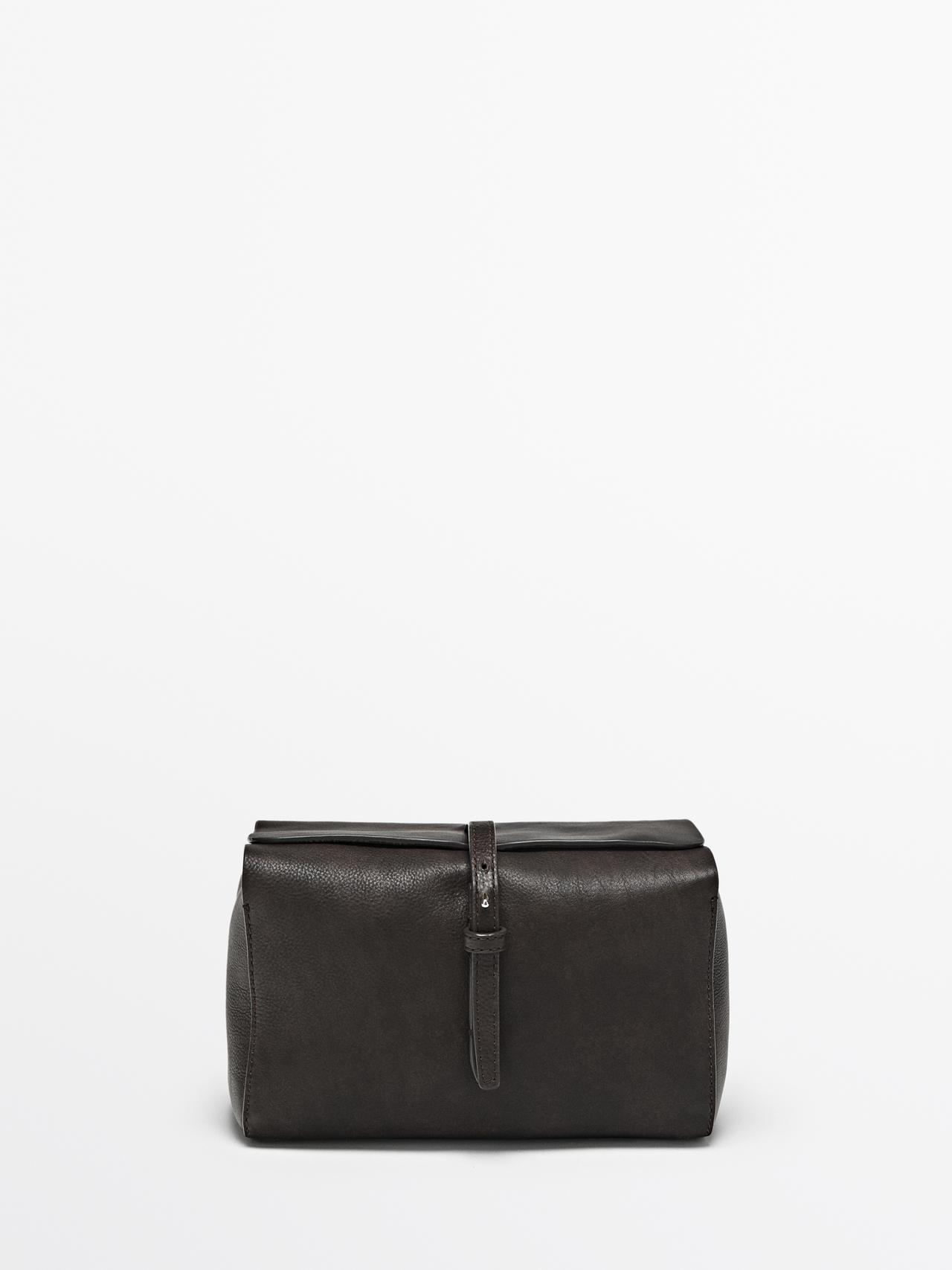 Neceser Piel Napa - Marrón - 01 - Massimo Dutti - Hombre