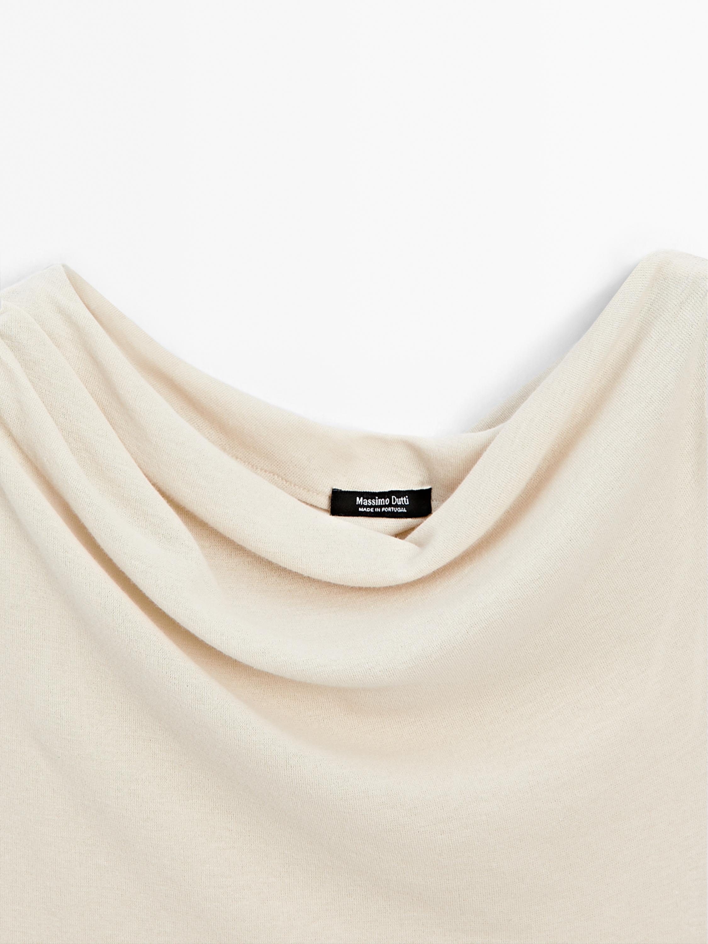 100% cotton asymmetric top