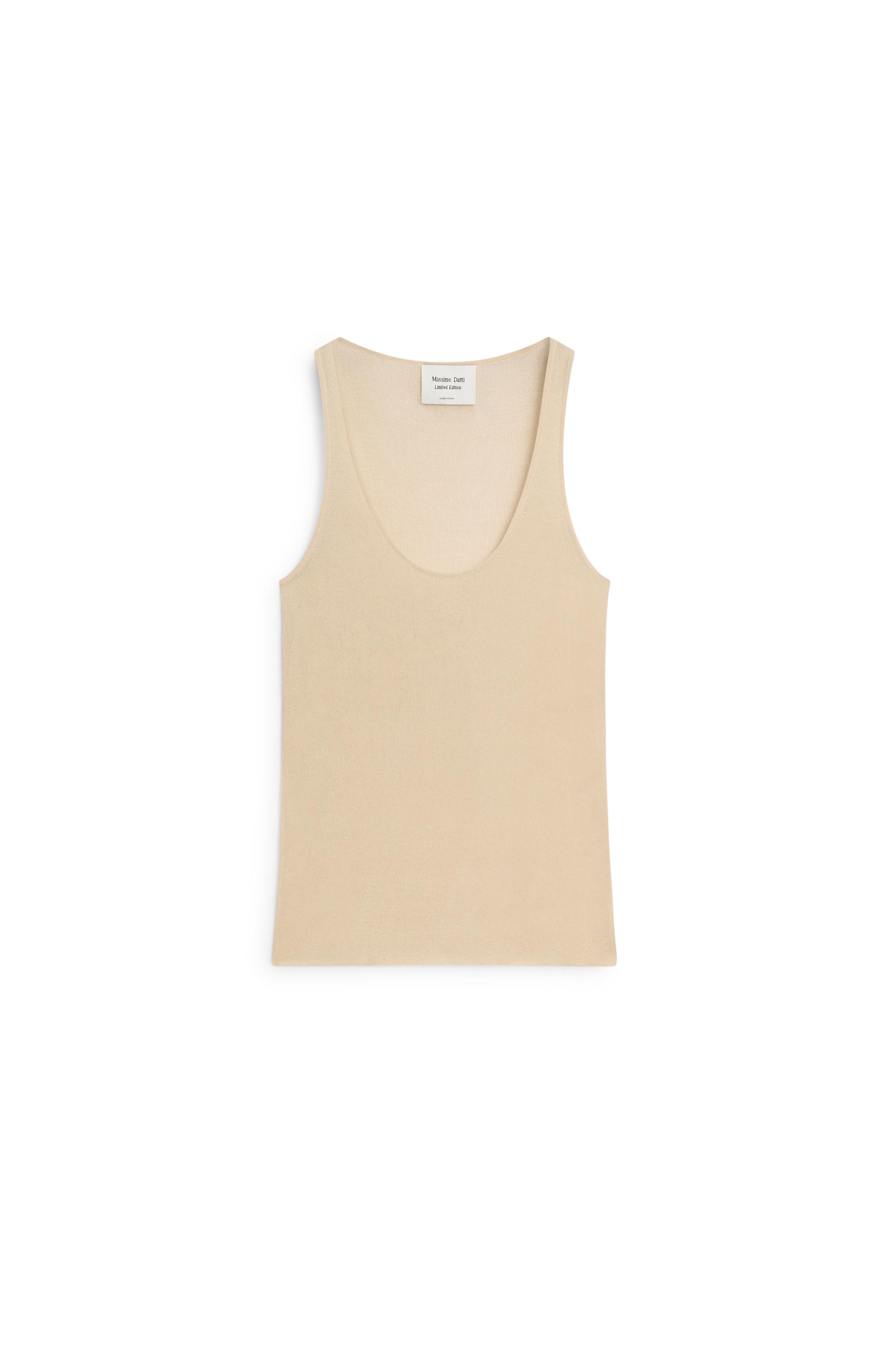 Top fluido in seta - LIMITED EDITION · Sabbia · Maglie E Cardigan ...