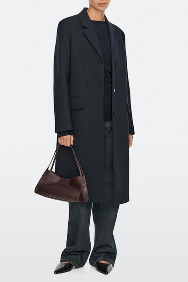 Mini nappa leather satchel — BURGUNDY 1