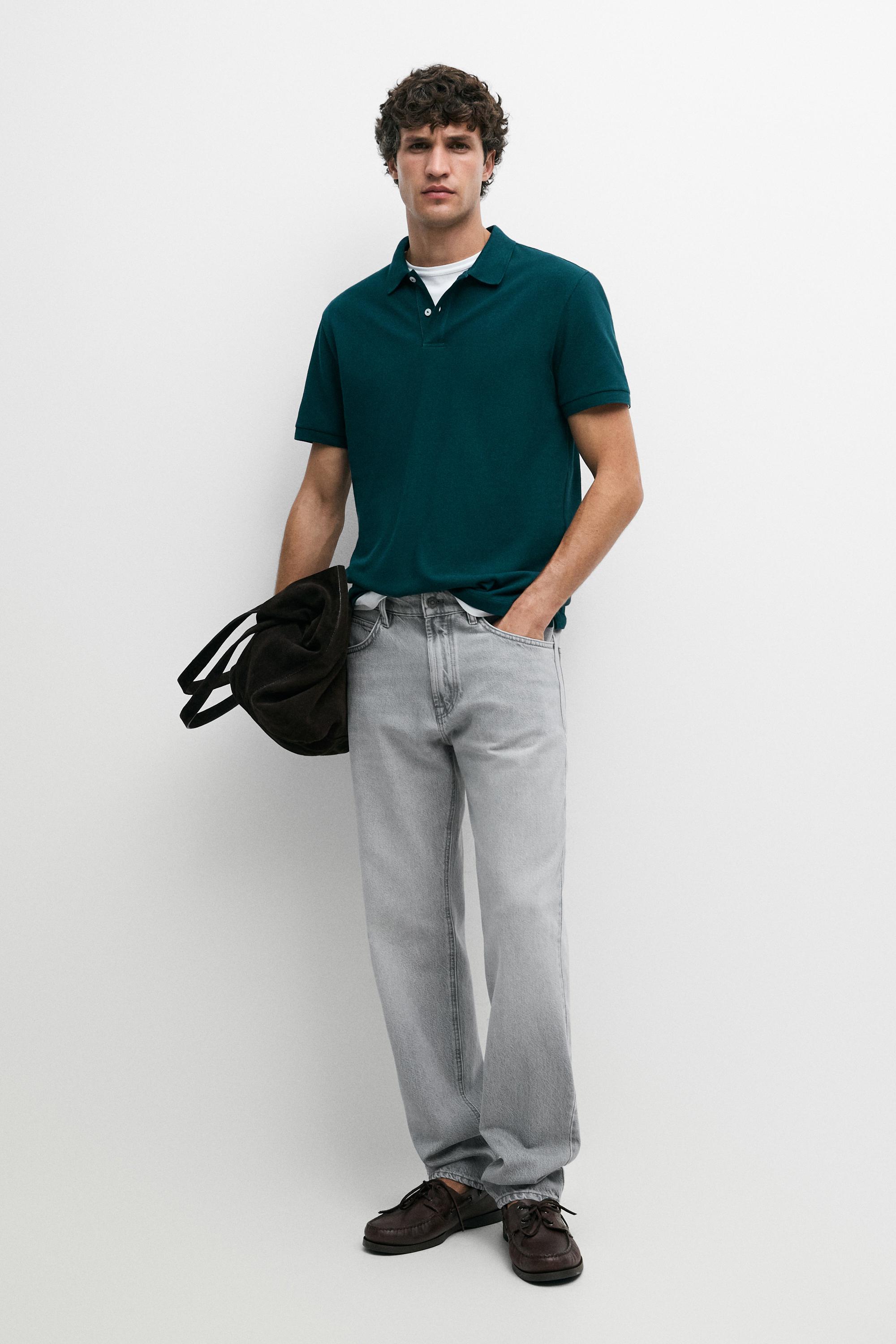 Tapered fit jeans — GREY MARL