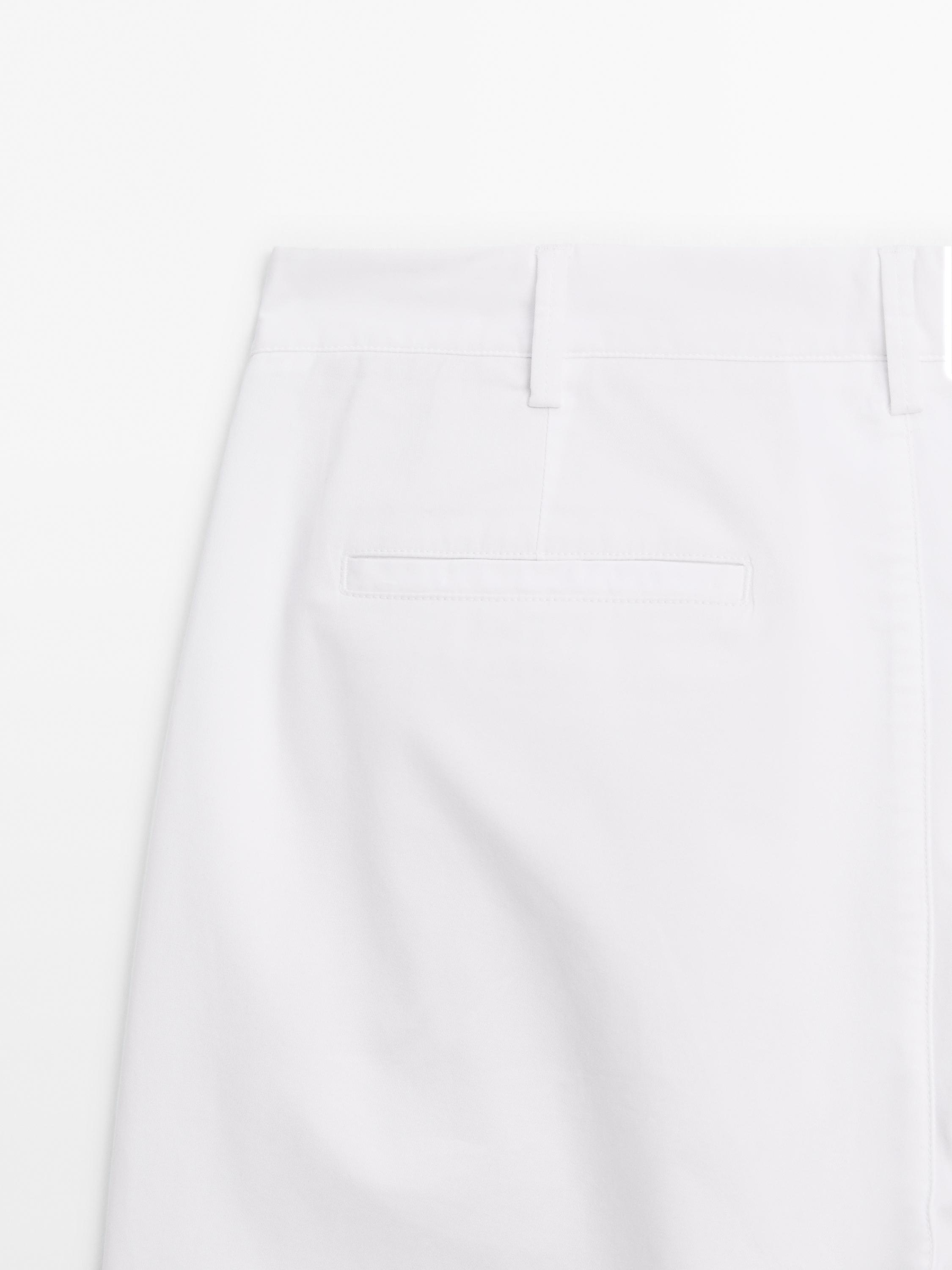 Cotton blend Bermuda shorts