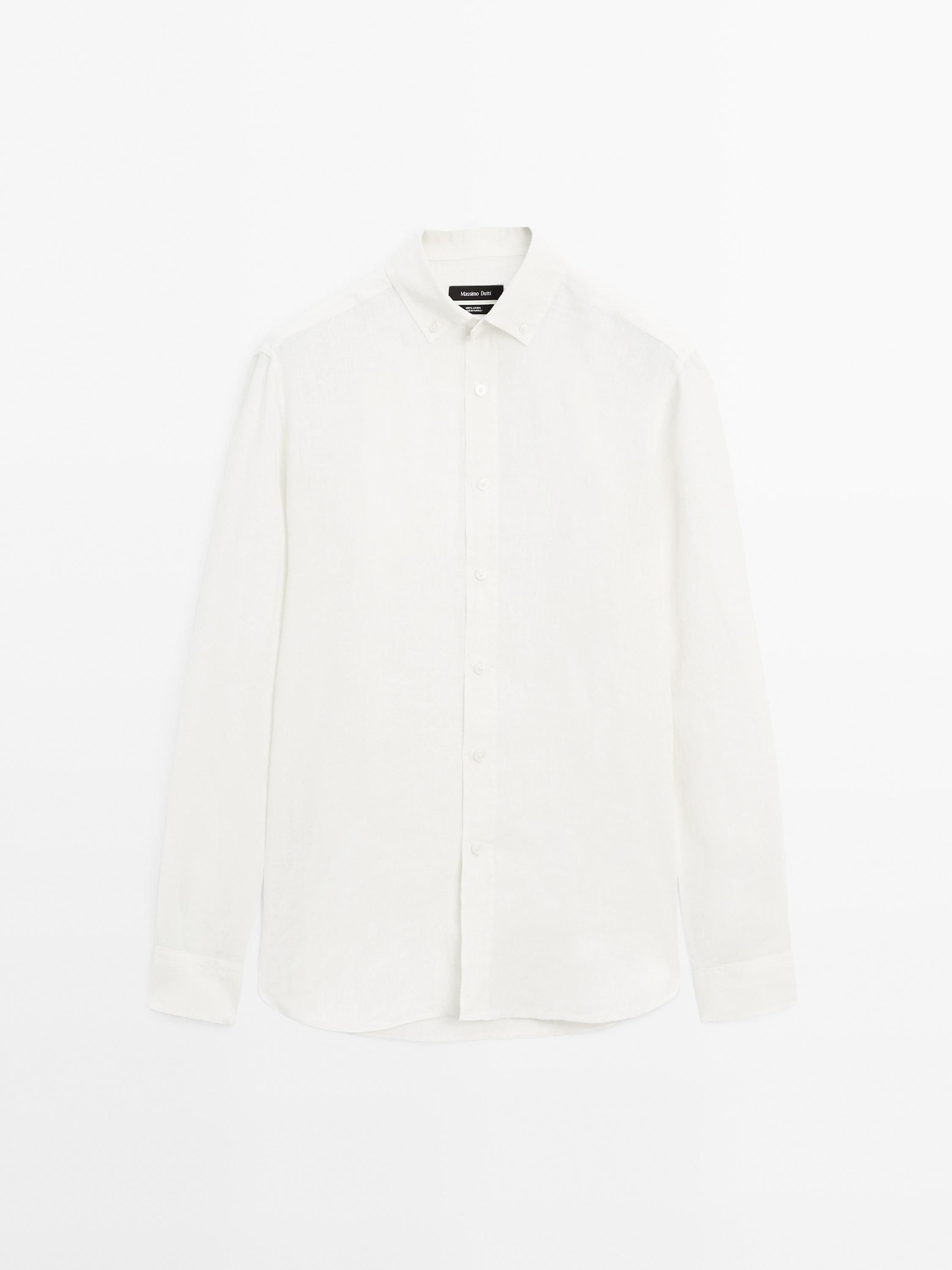 Риза от 100% лен със стандартна кройка