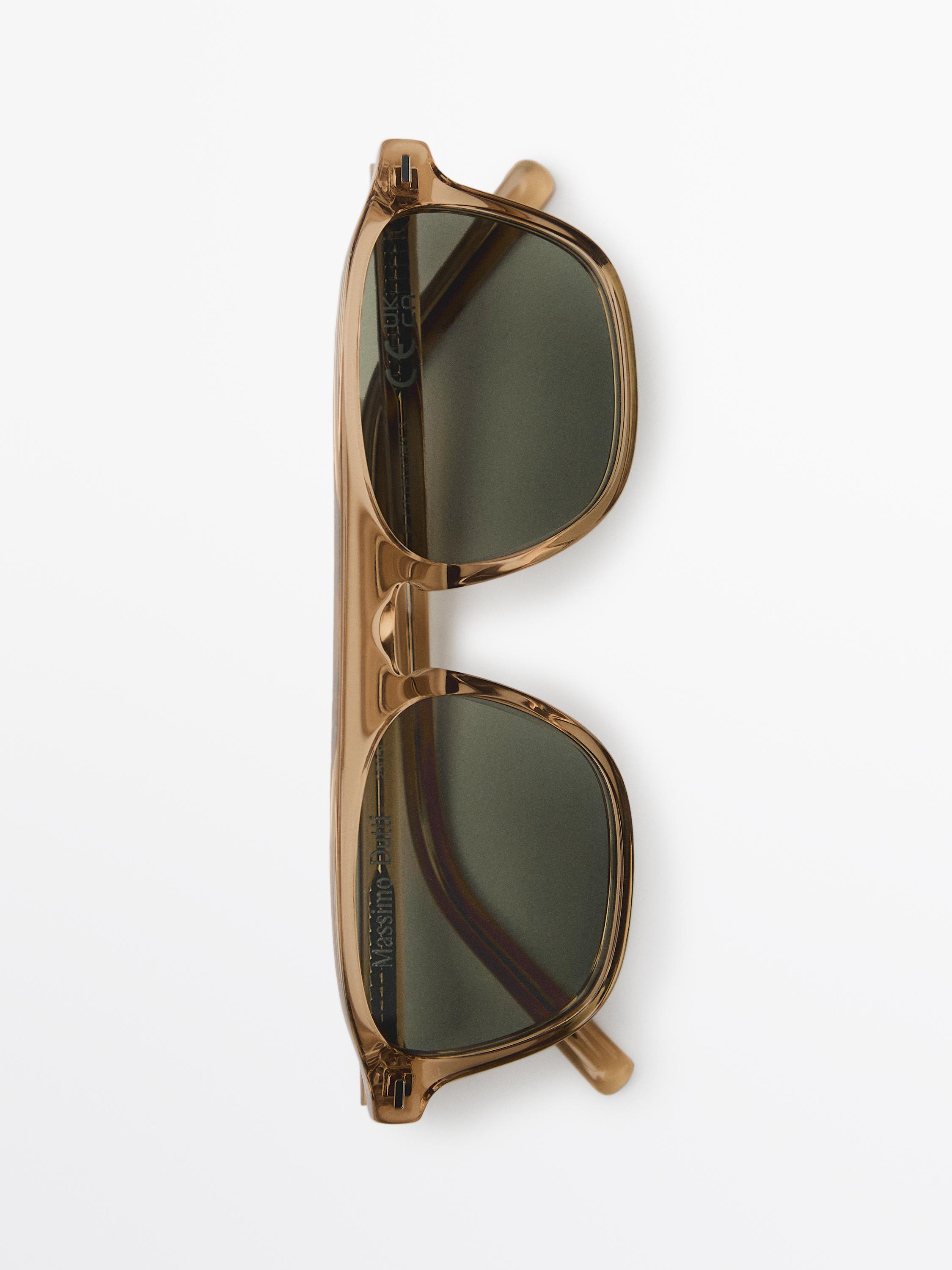 D-frame sunglasses — Mustard