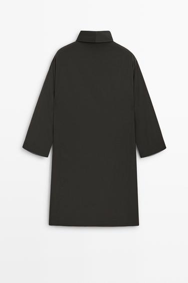 Long quilted parka — MOLE BROWN 6