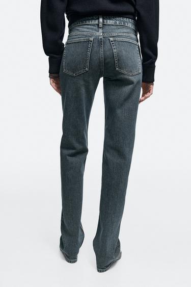 Low-rise straight-leg jeans — MEDIUM BLUE 5