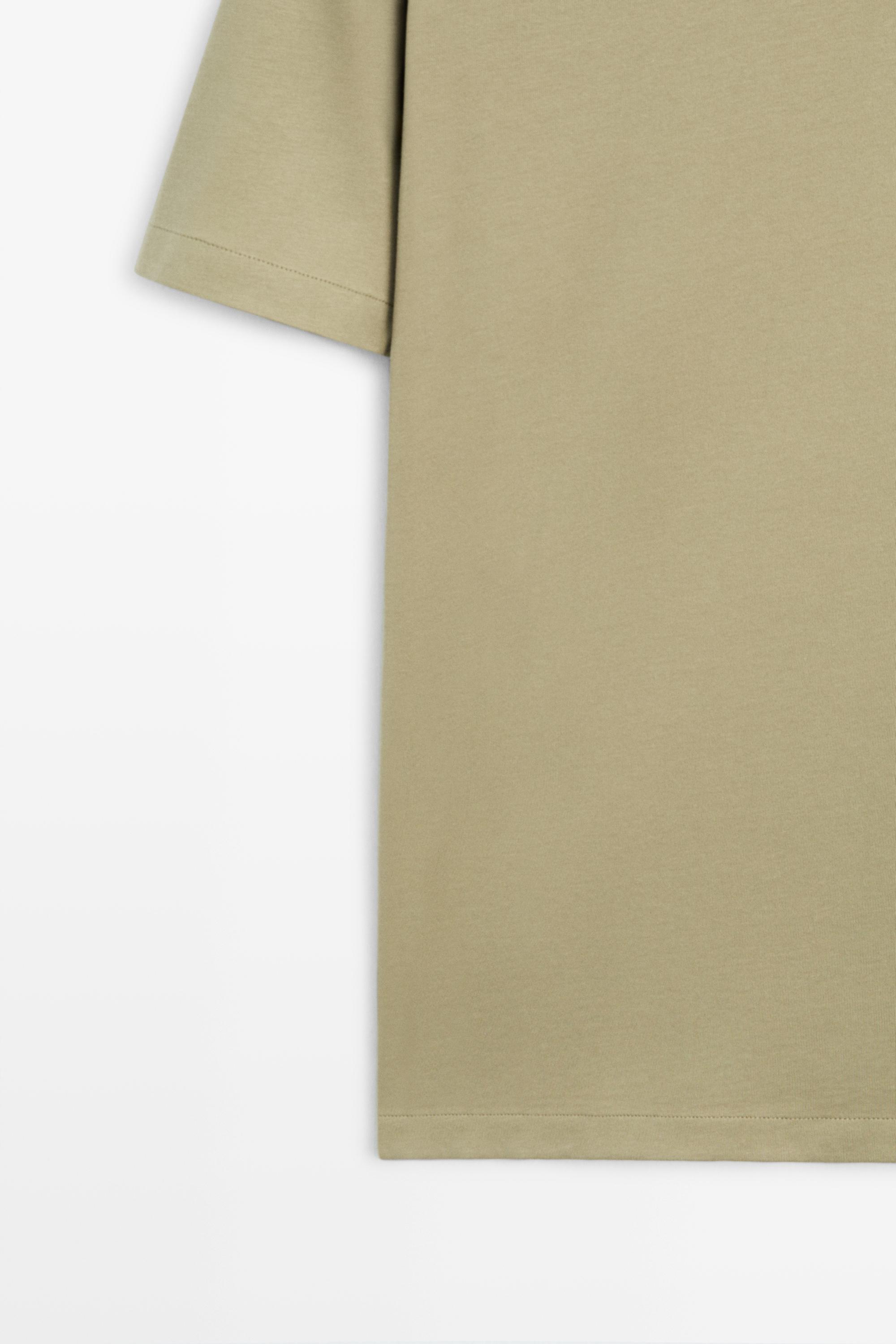 100% cotton short-sleeve T-shirt — PALE GREEN