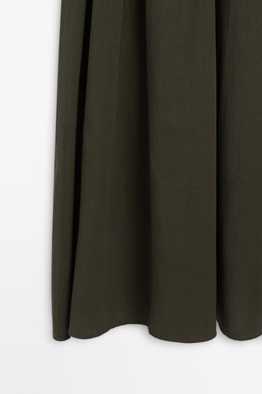 Combined midi dress — GREEN 7