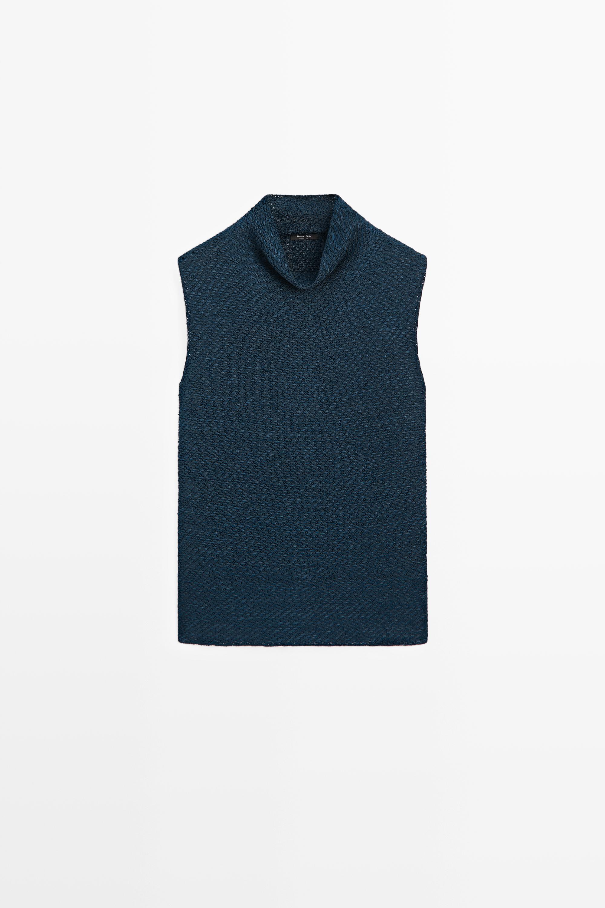 Top cuello vuelto con algodón