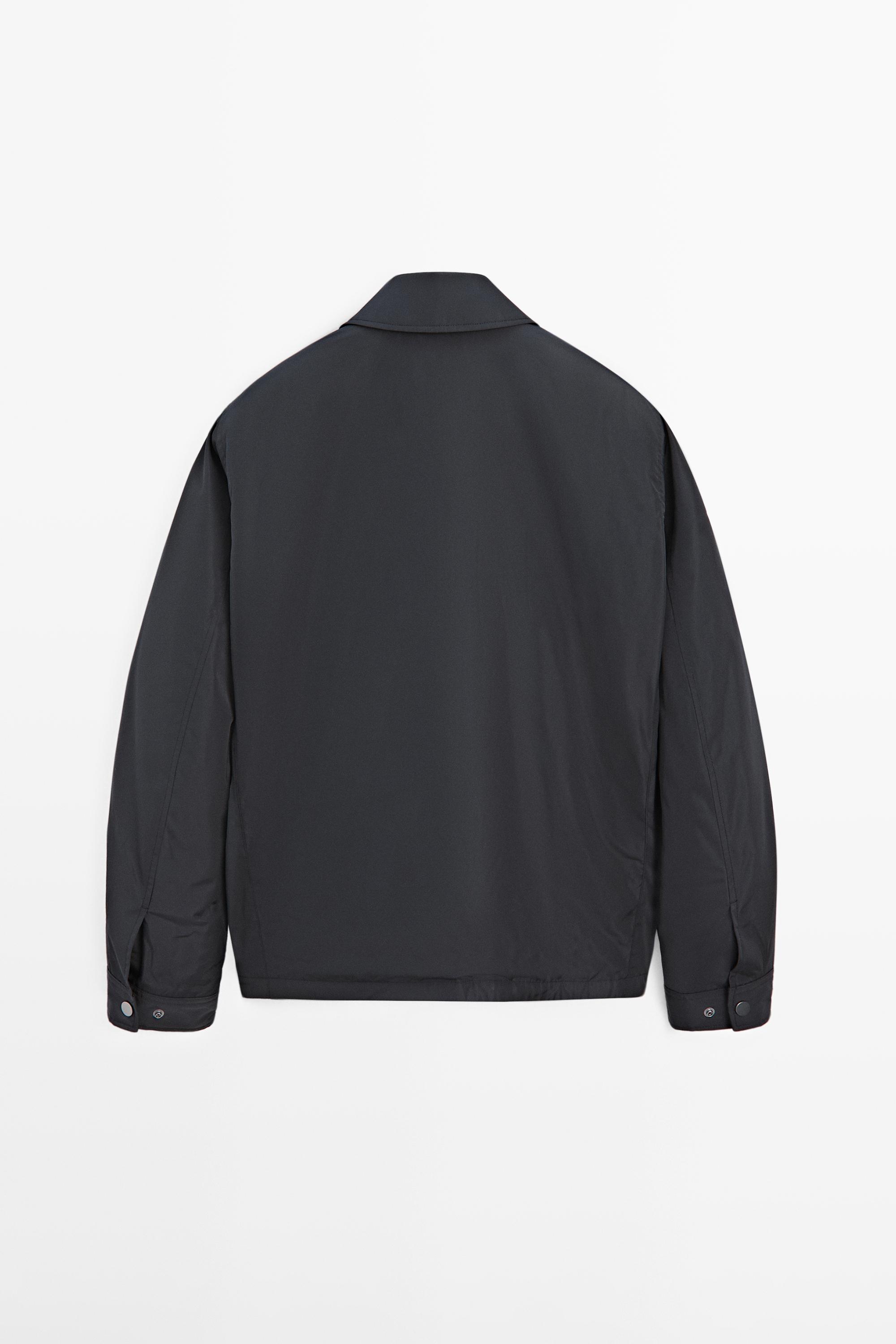 Water-repellent overshirt with pockets — DARK NAVY