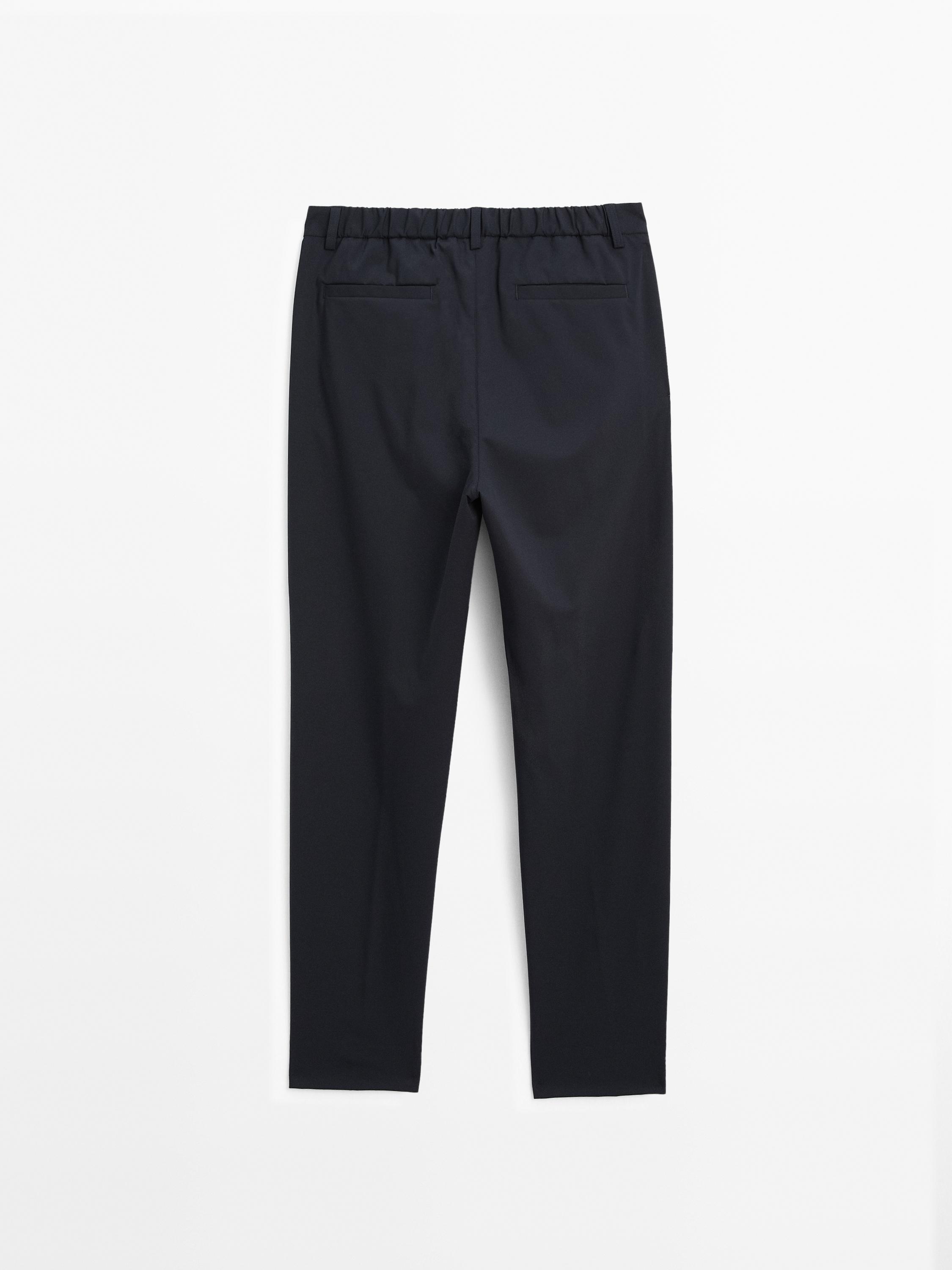 Regular-fit technical trousers