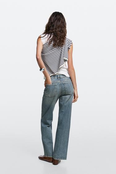 Low-rise straight-leg jeans — MEDIUM BLUE 3
