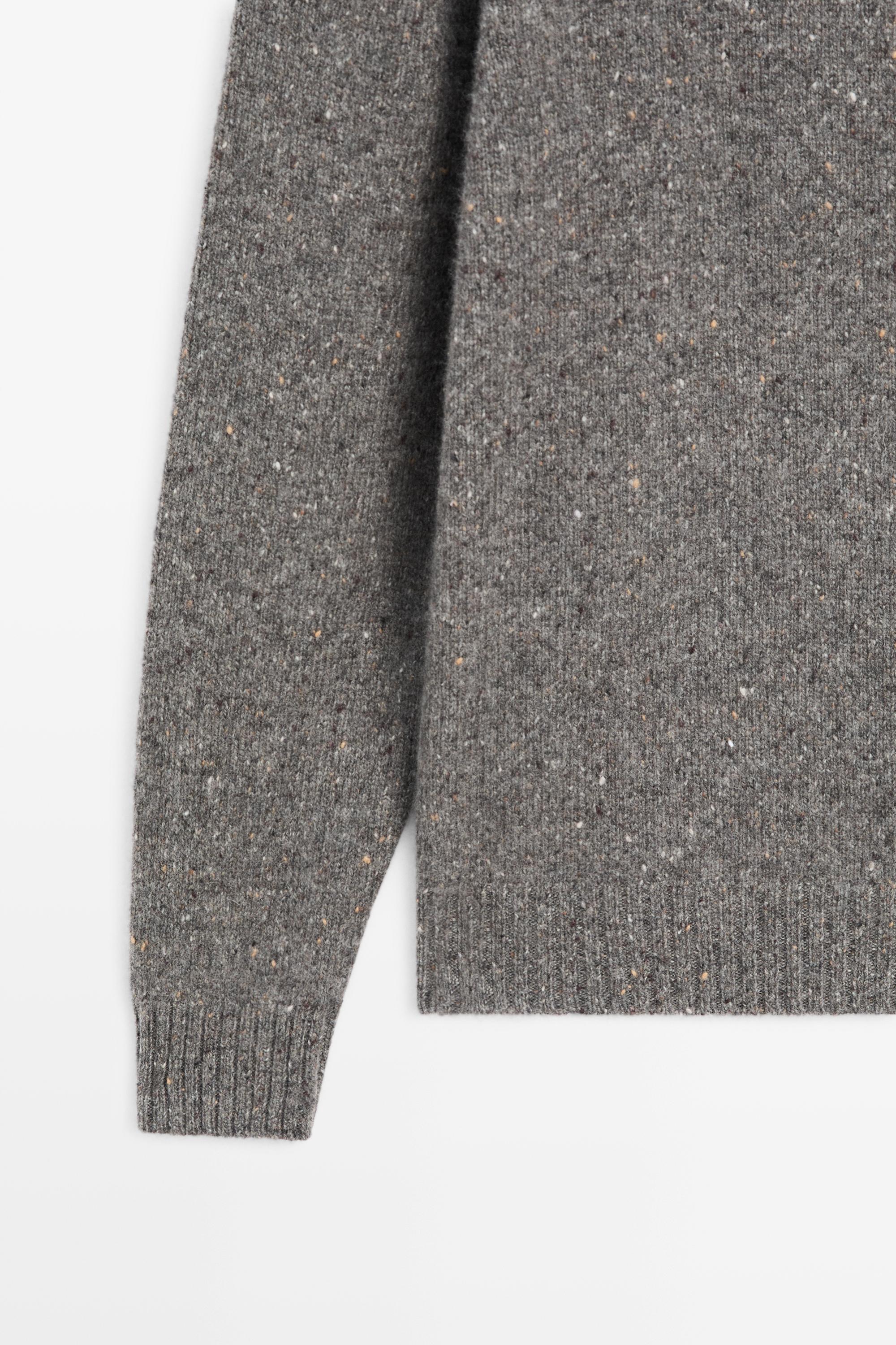 Massimo Dutti %100 kaşmir melanj triko kazak