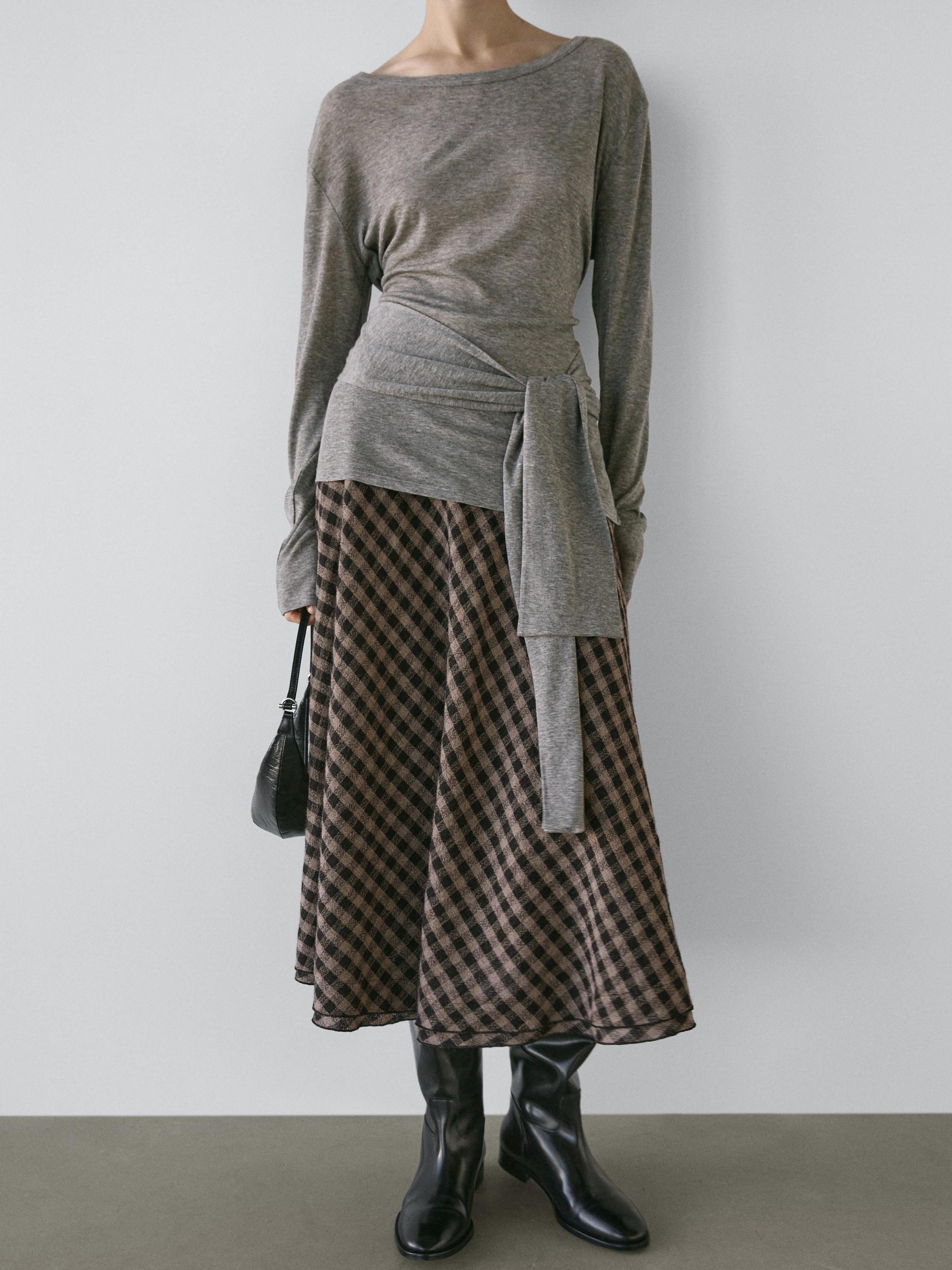 T-shirt with tie detail