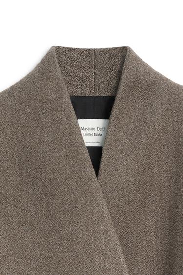 Wool blend belt detail coat - LIMITED EDITION — MOLE BROWN 9