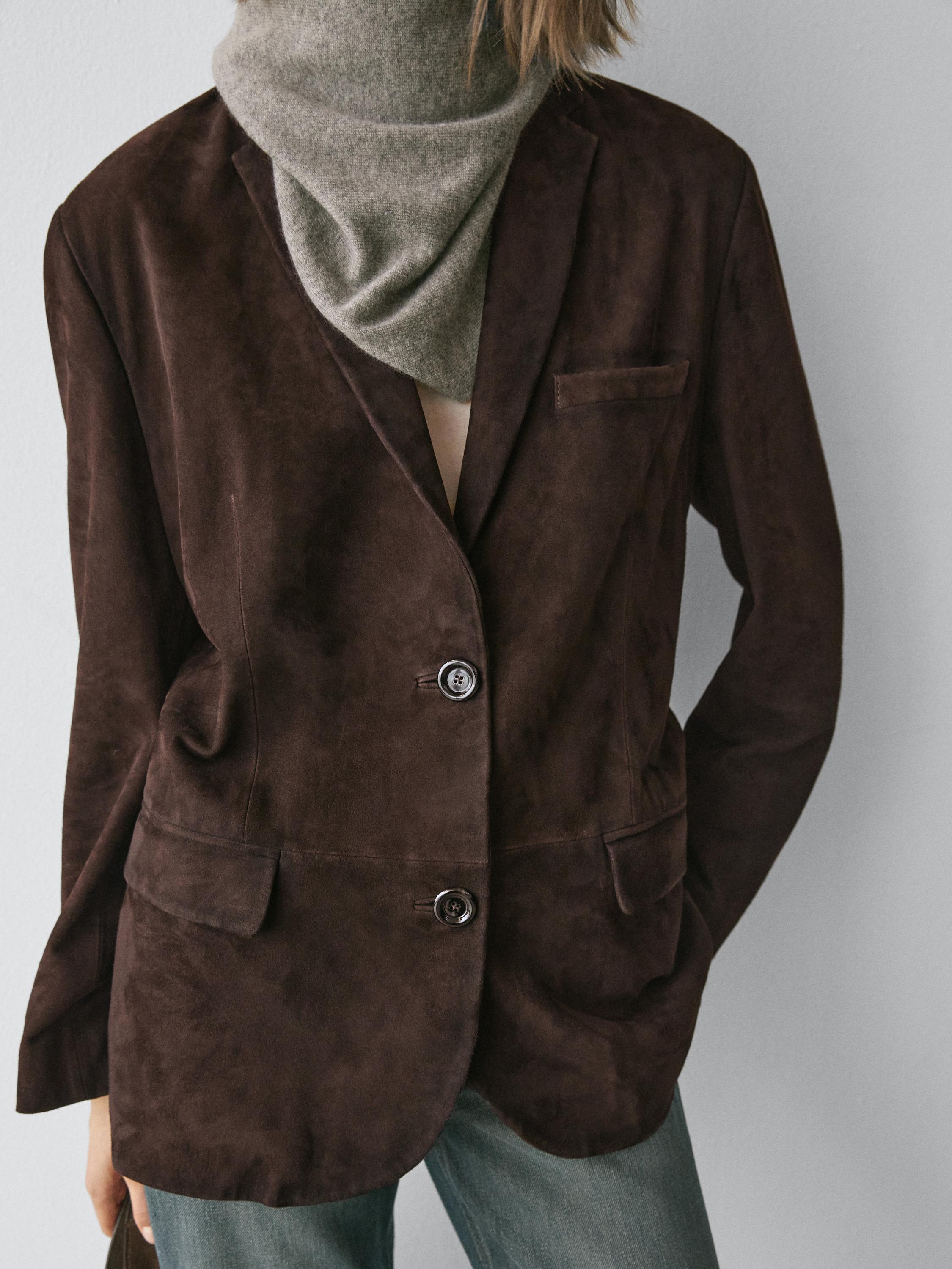 Blazer i 100% mockaläder