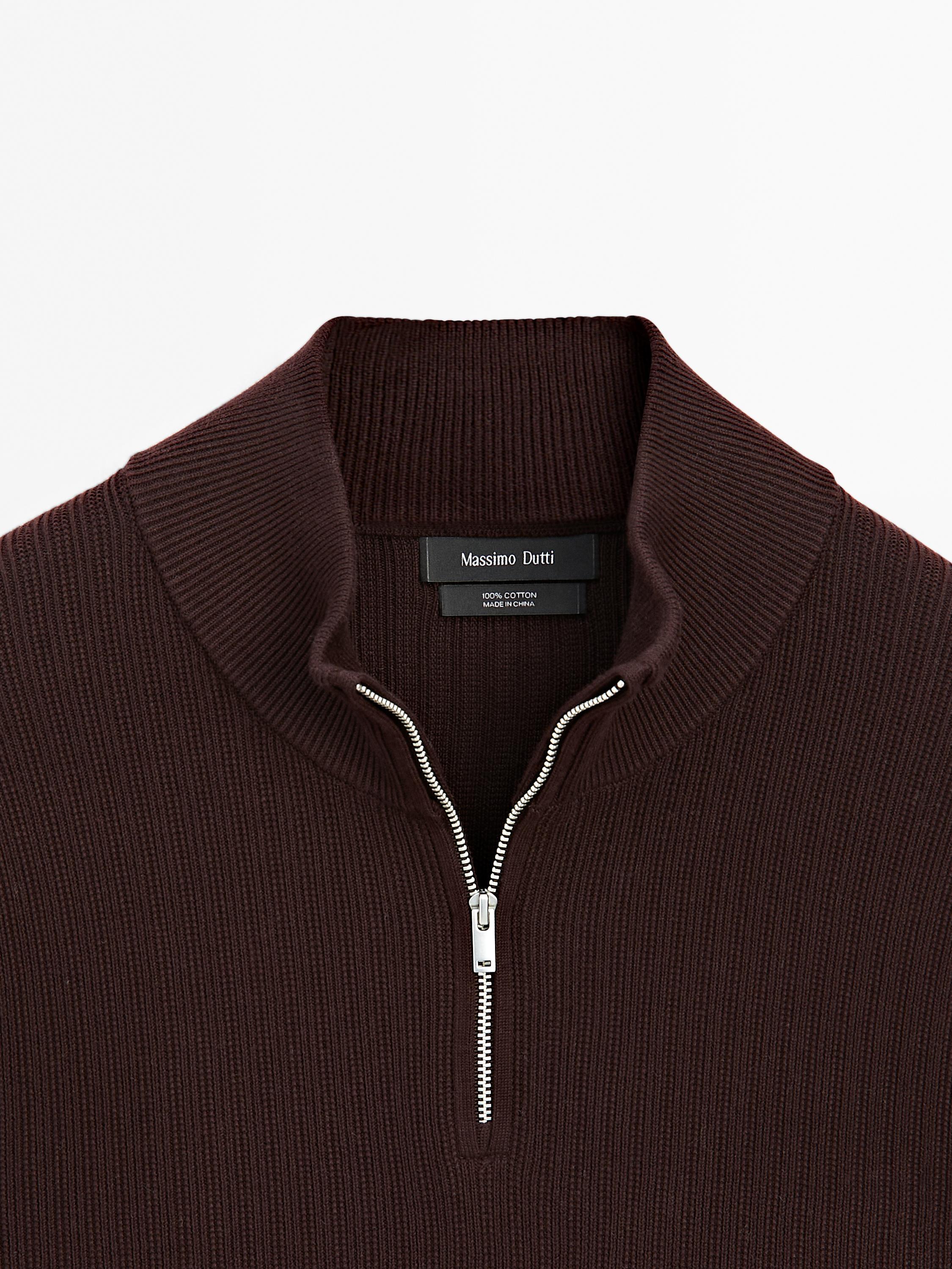 Pull en maille à col camionneur