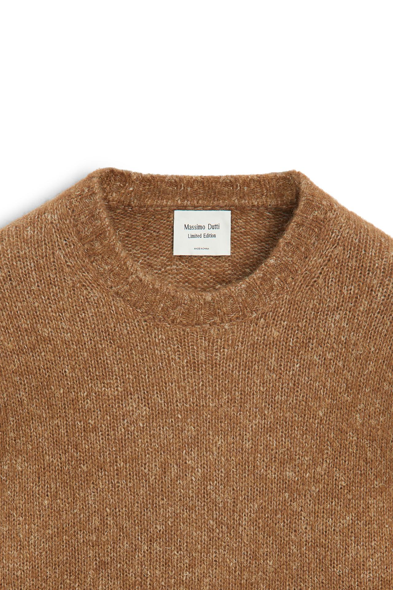 Flecked knit sweater - LIMITED EDITION — CAMEL