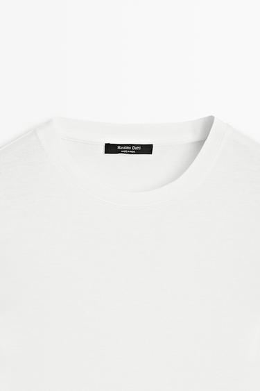 100% cotton long sleeve T-shirt — Off white 9