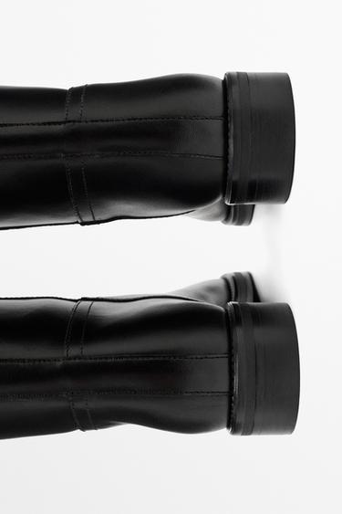 Leather equestrian boot — BLACK 4