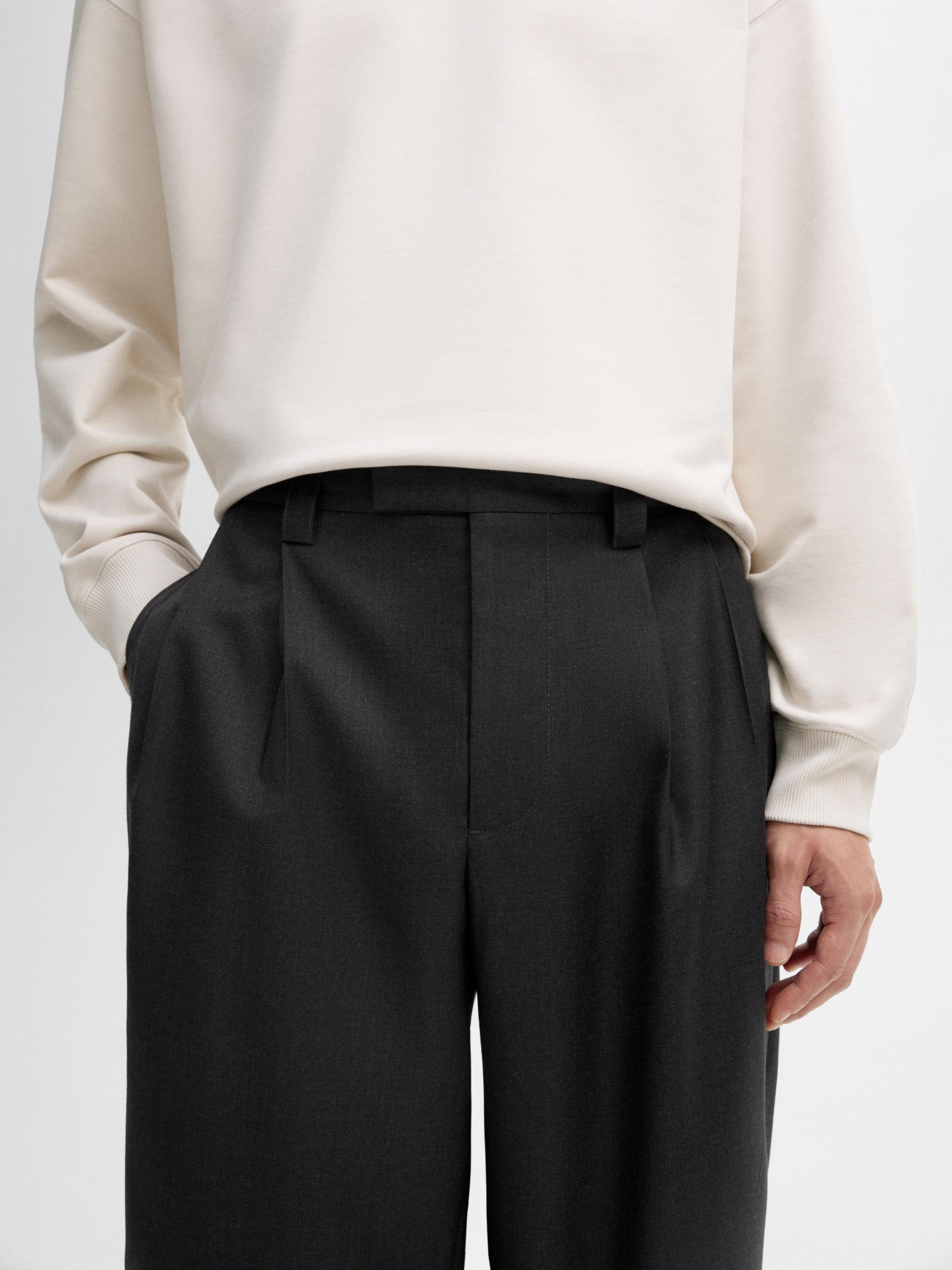 Pantalón pinzas wide fit
