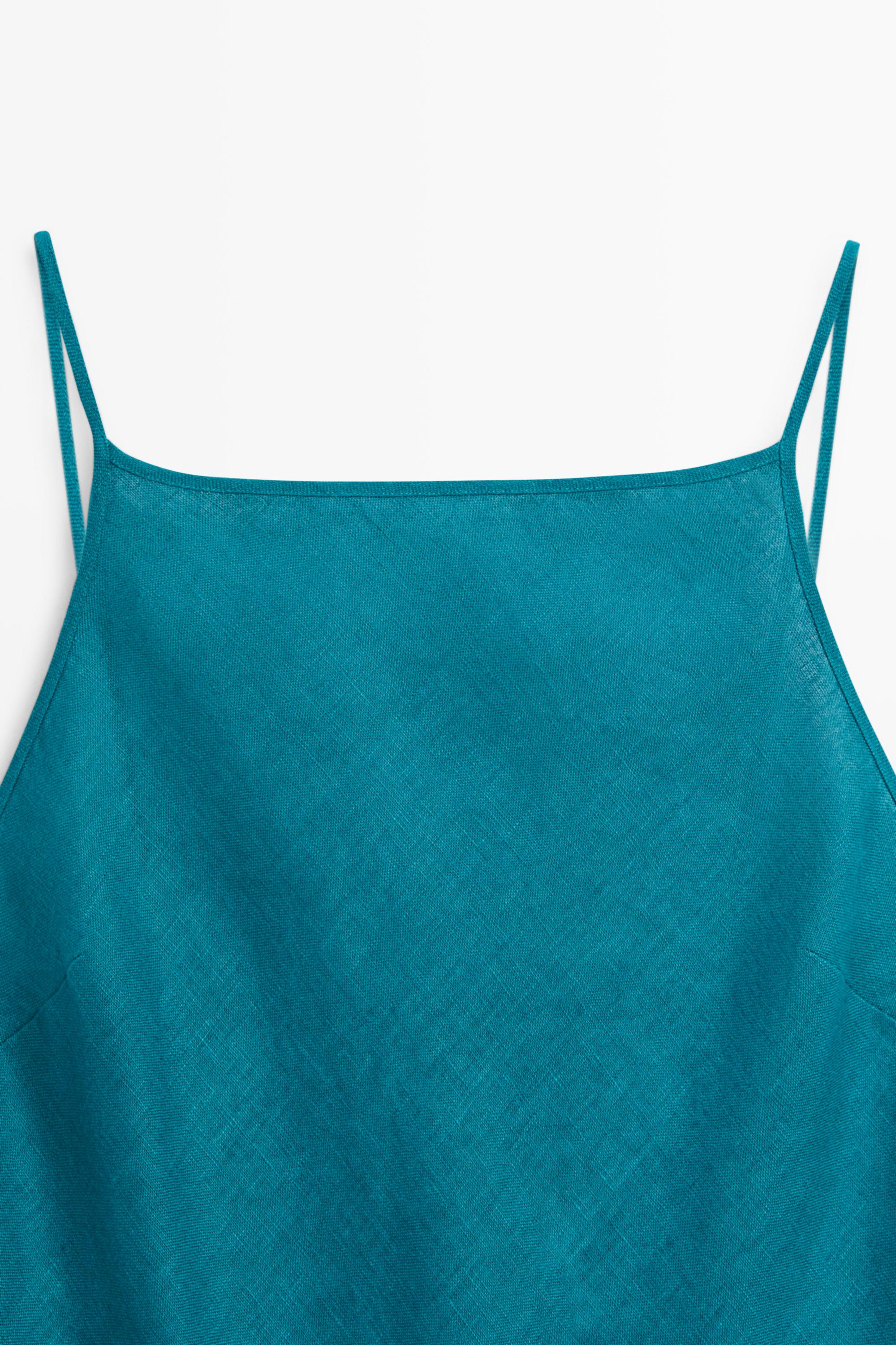massimo dutti green linen dress Maude Light Green Embellished Maxi Dress – Frock and Frill