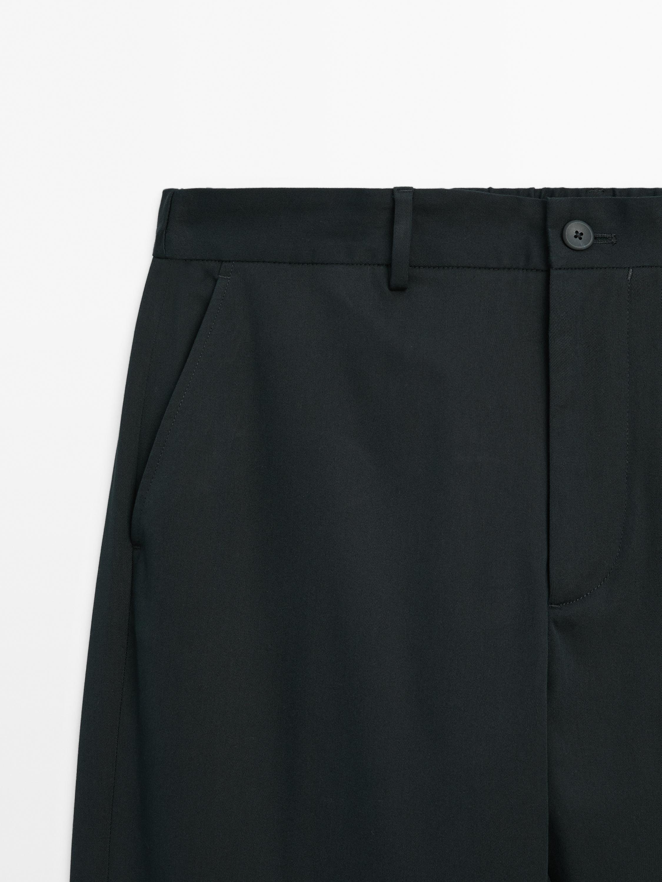 Cotton blend semi joggers