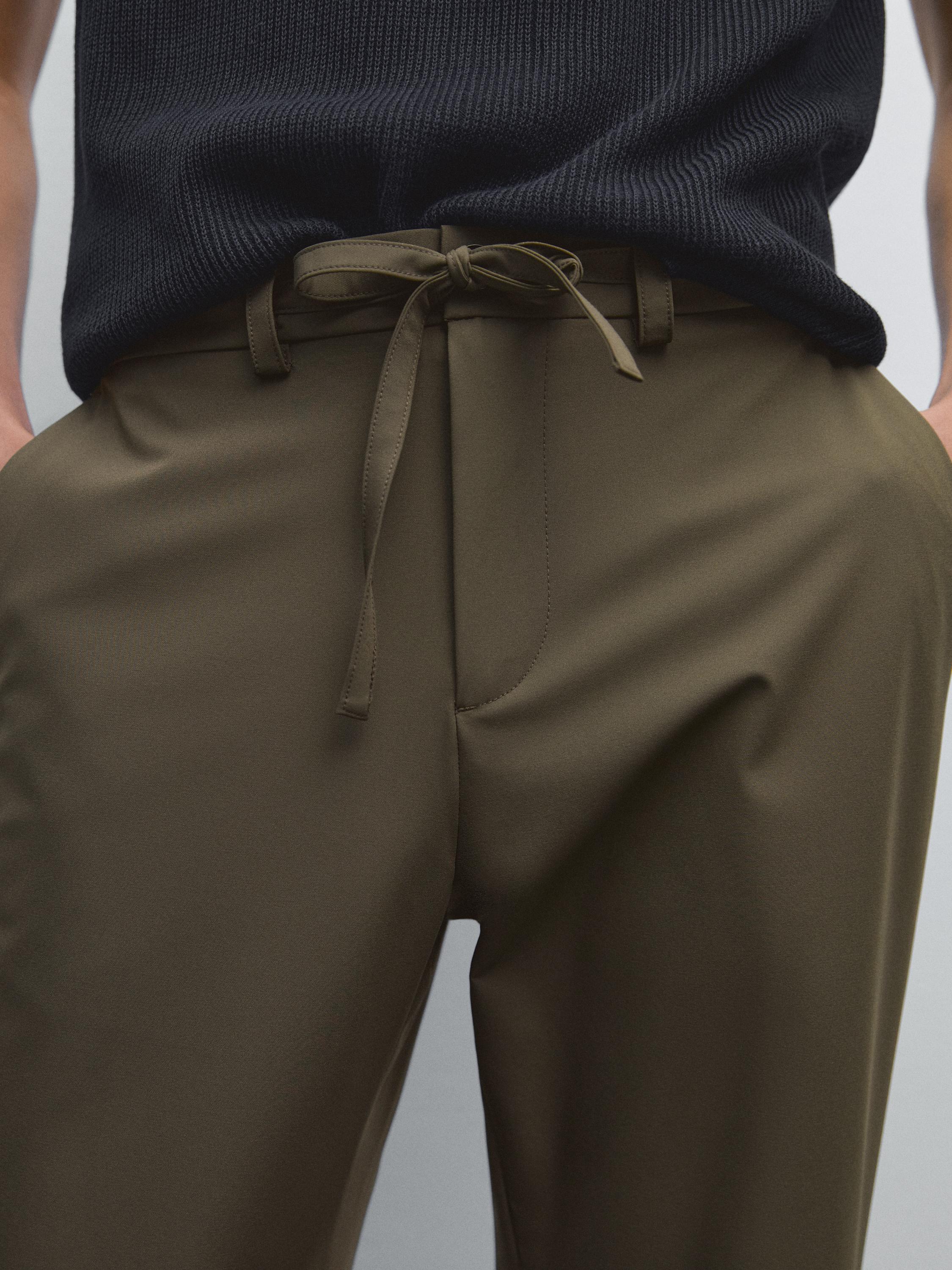 Regular-fit technical trousers