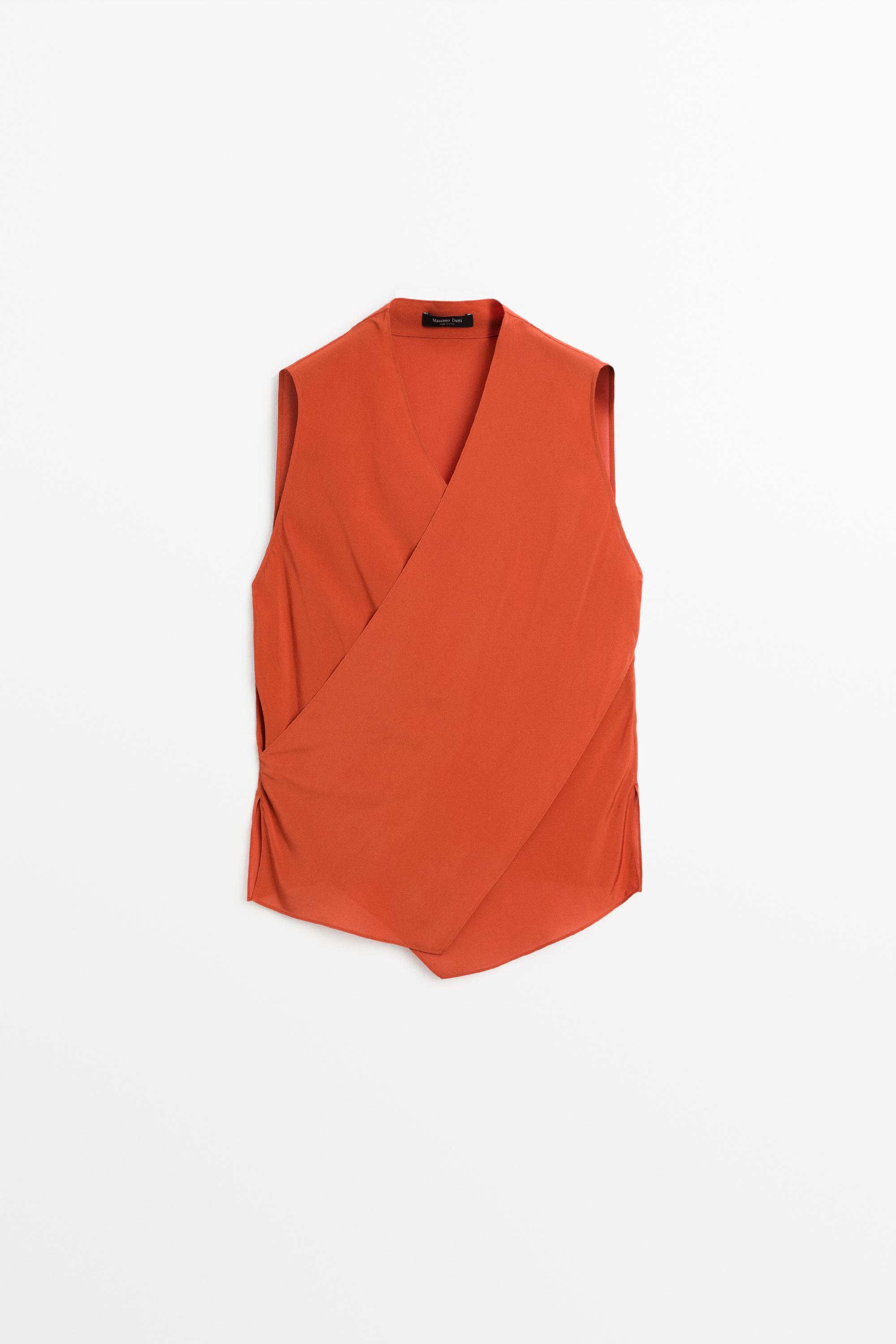 Flowing cross-over co-ord top