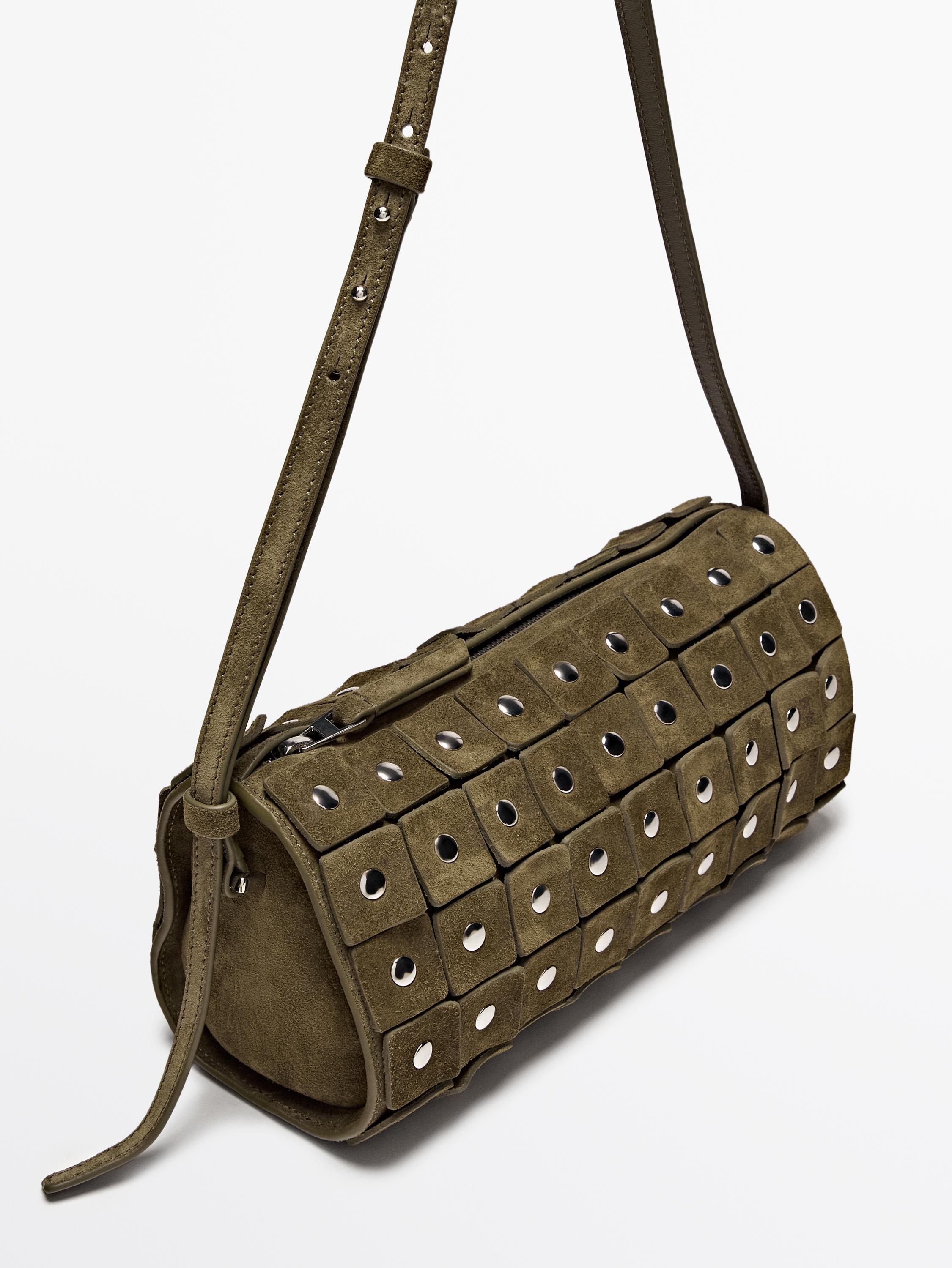 Massimo Dutti☆スタッズ スプリット スエード バレルバッグ 06930634500-o2.jpg?ts=