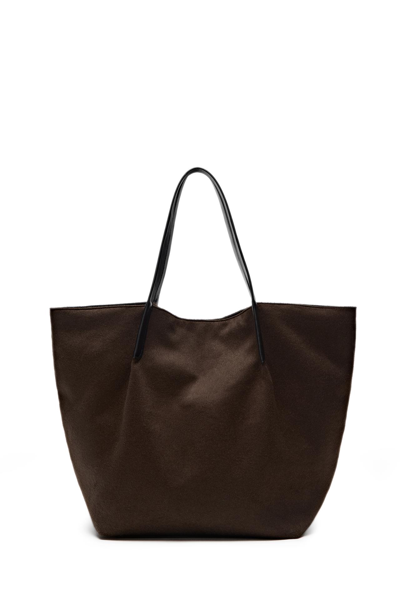 100% wool tote bag - LIMITED EDITION — BROWN