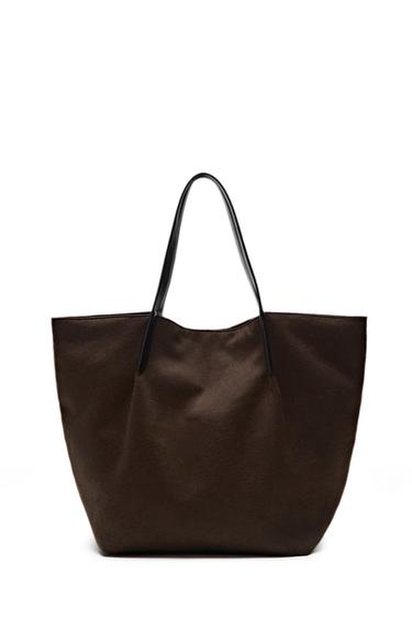 100% wool tote bag - LIMITED EDITION — BROWN 5