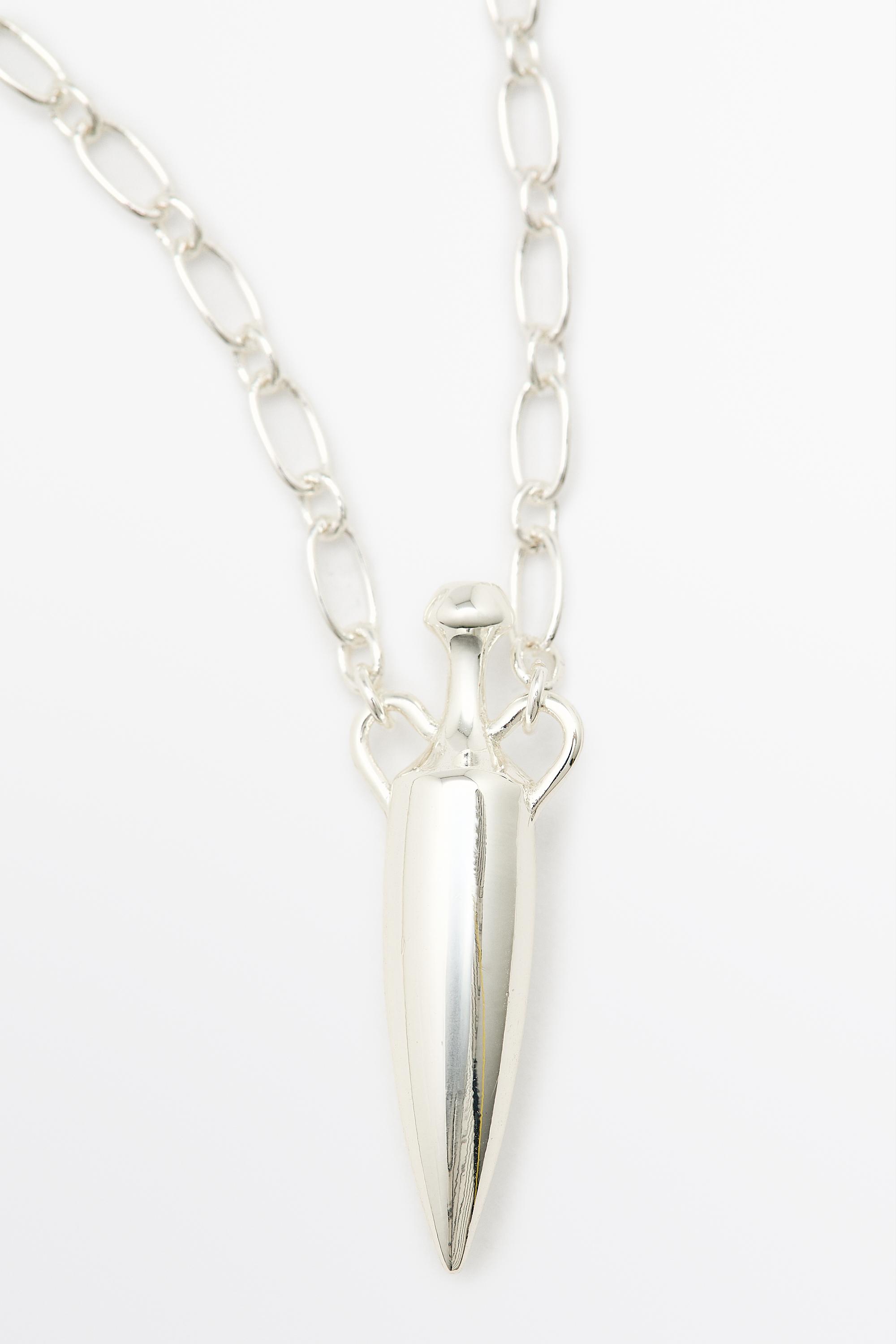 Amphora pendant necklace — SILVER