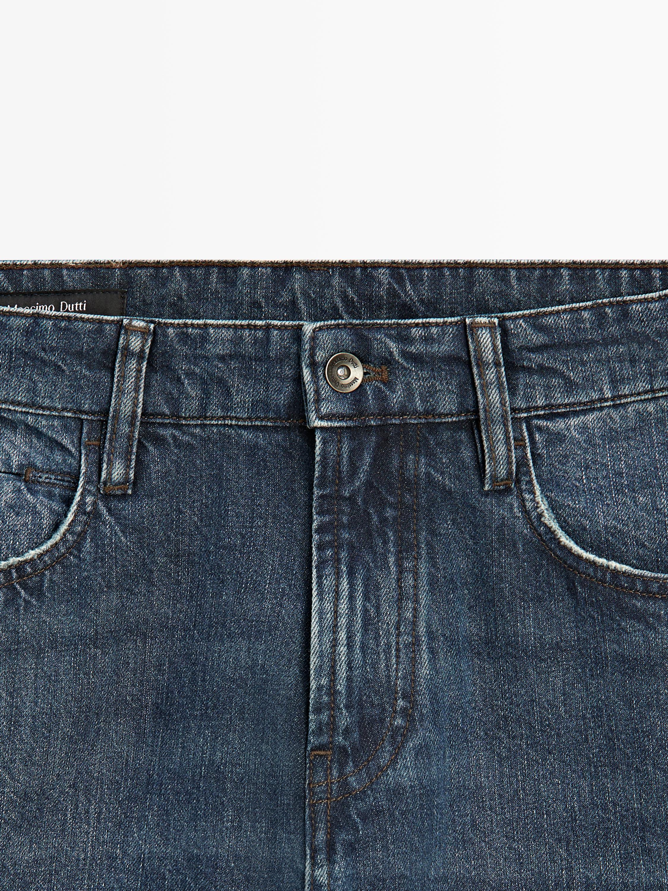Tapered fit jeans — DARK BLUE
