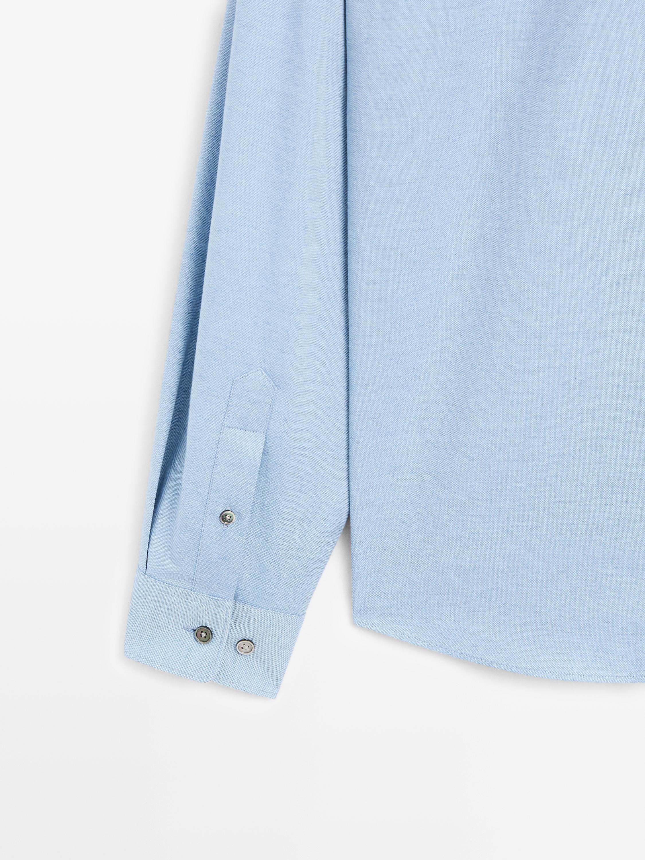 Camisa melange soft regular fit
