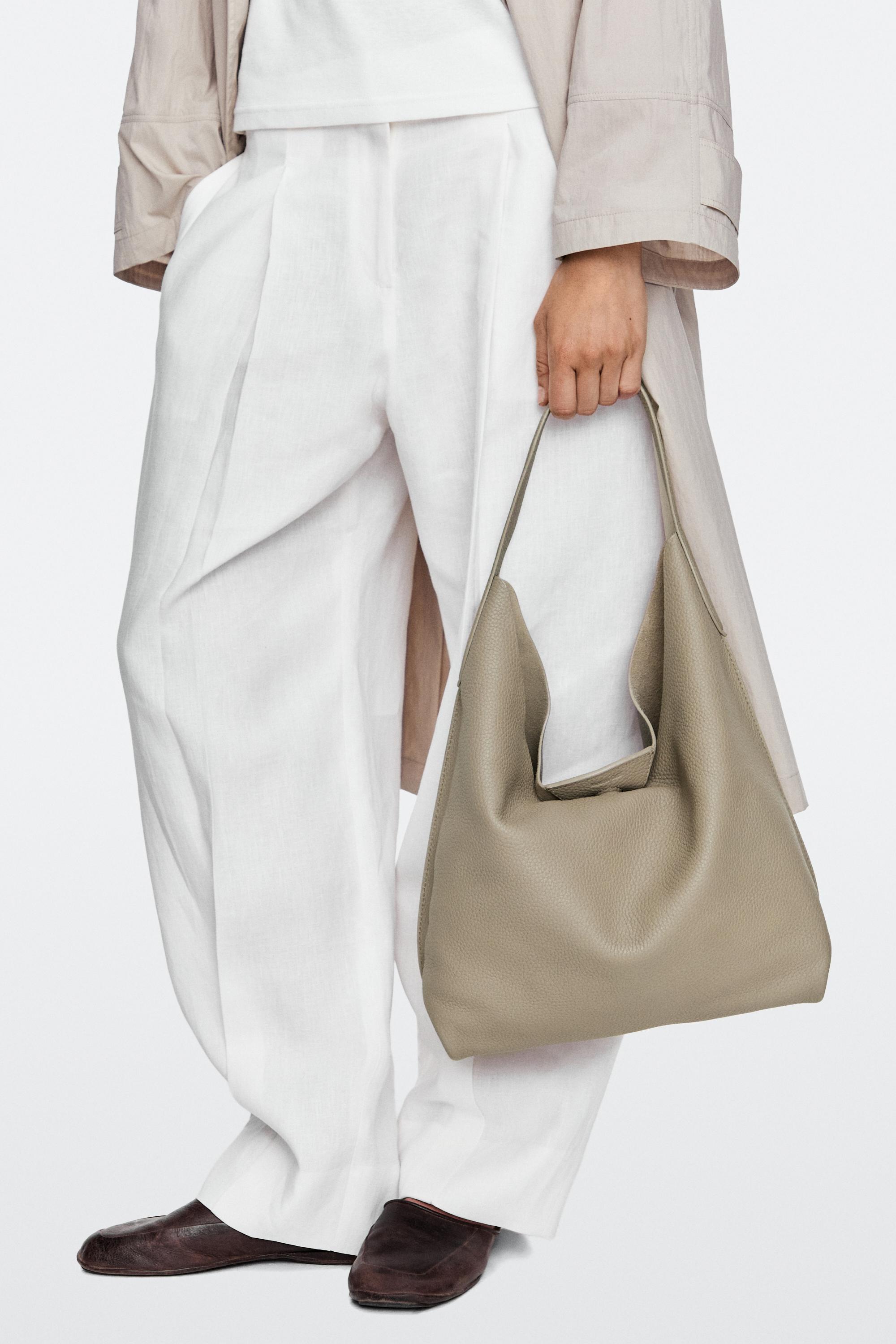 Medium nappa leather shoulder bag
