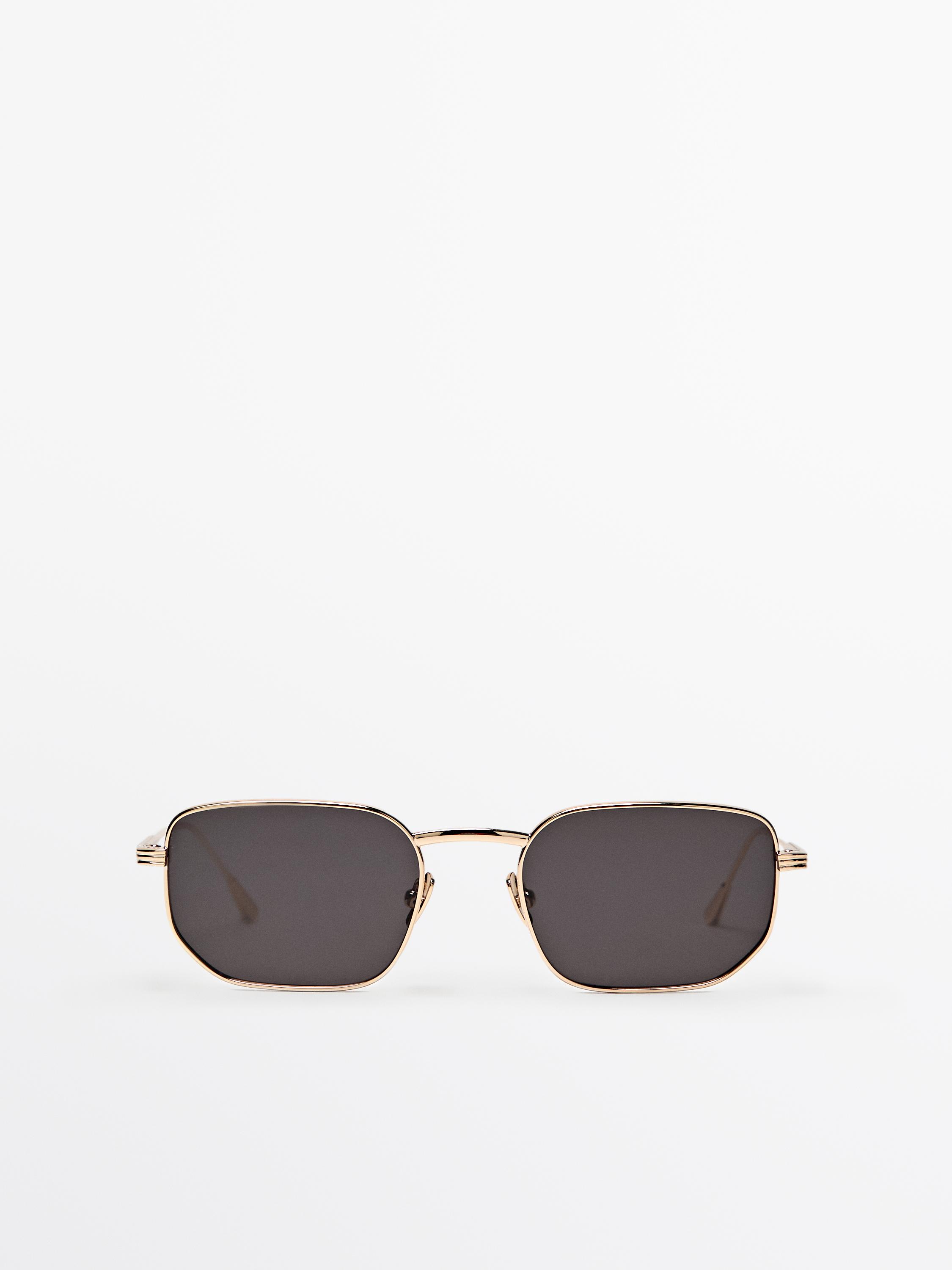Square metal sunglasses