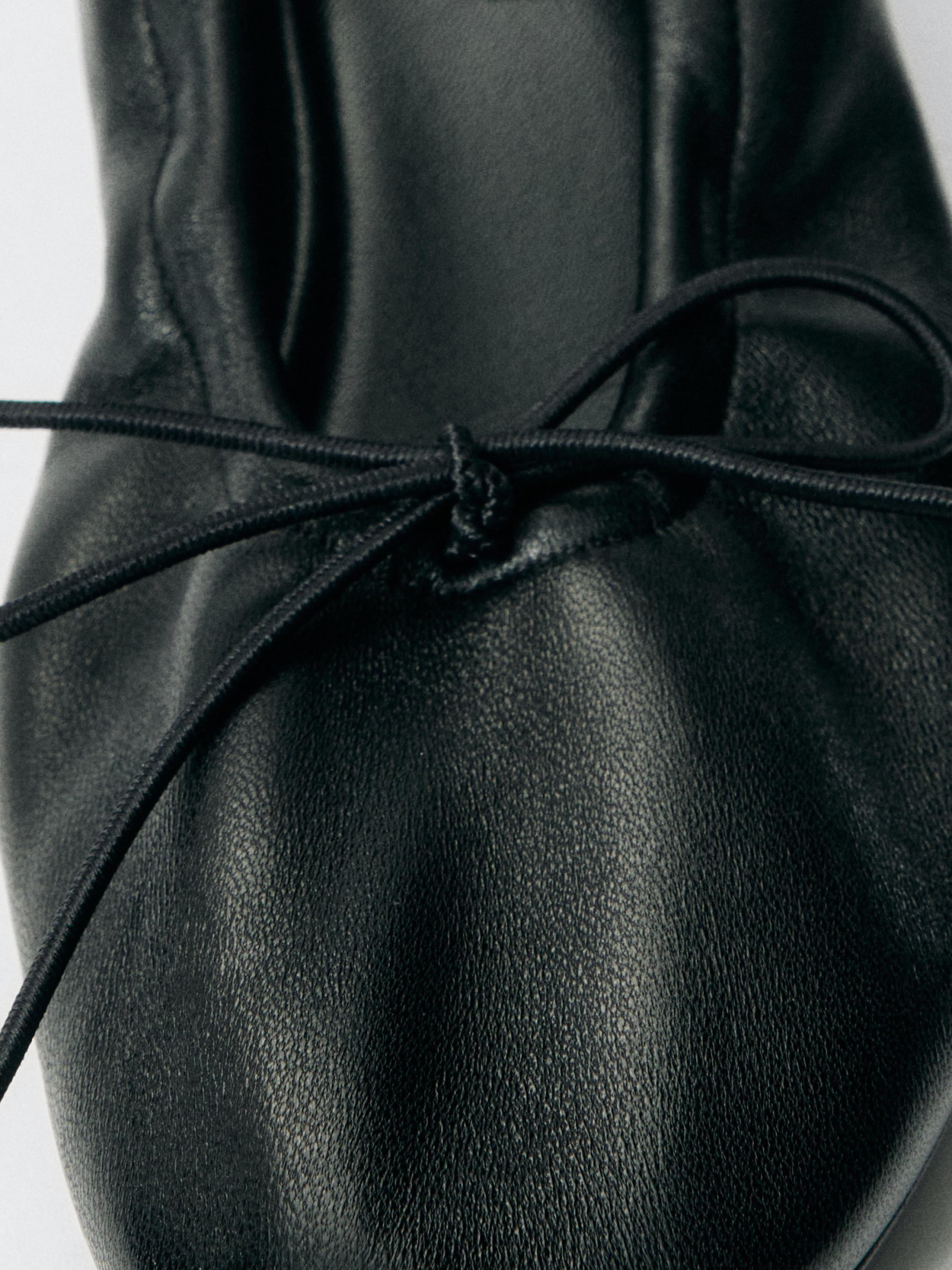 High-heel ballerinas — BLACK