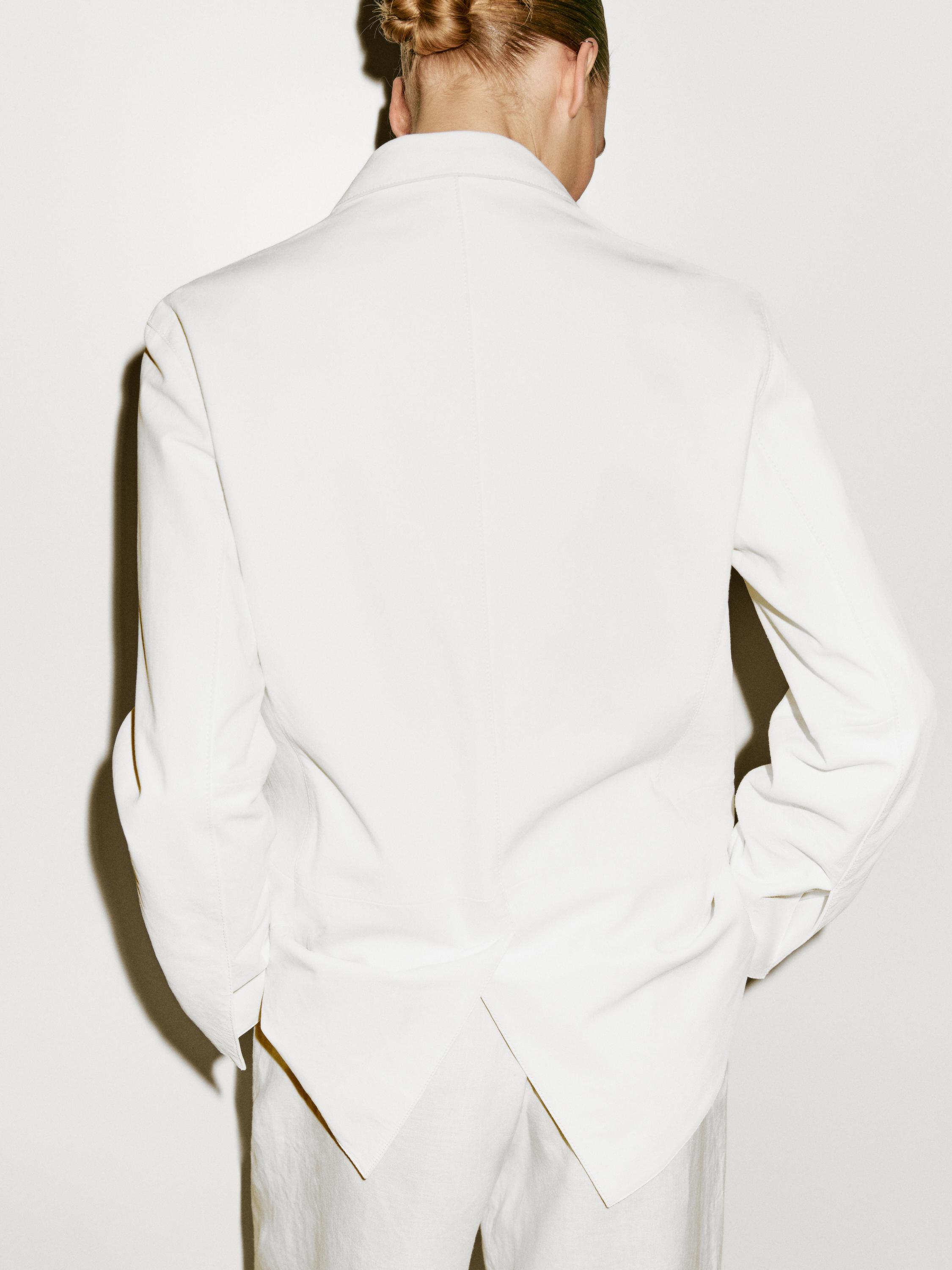 Long suede leather blazer - Limited Edition