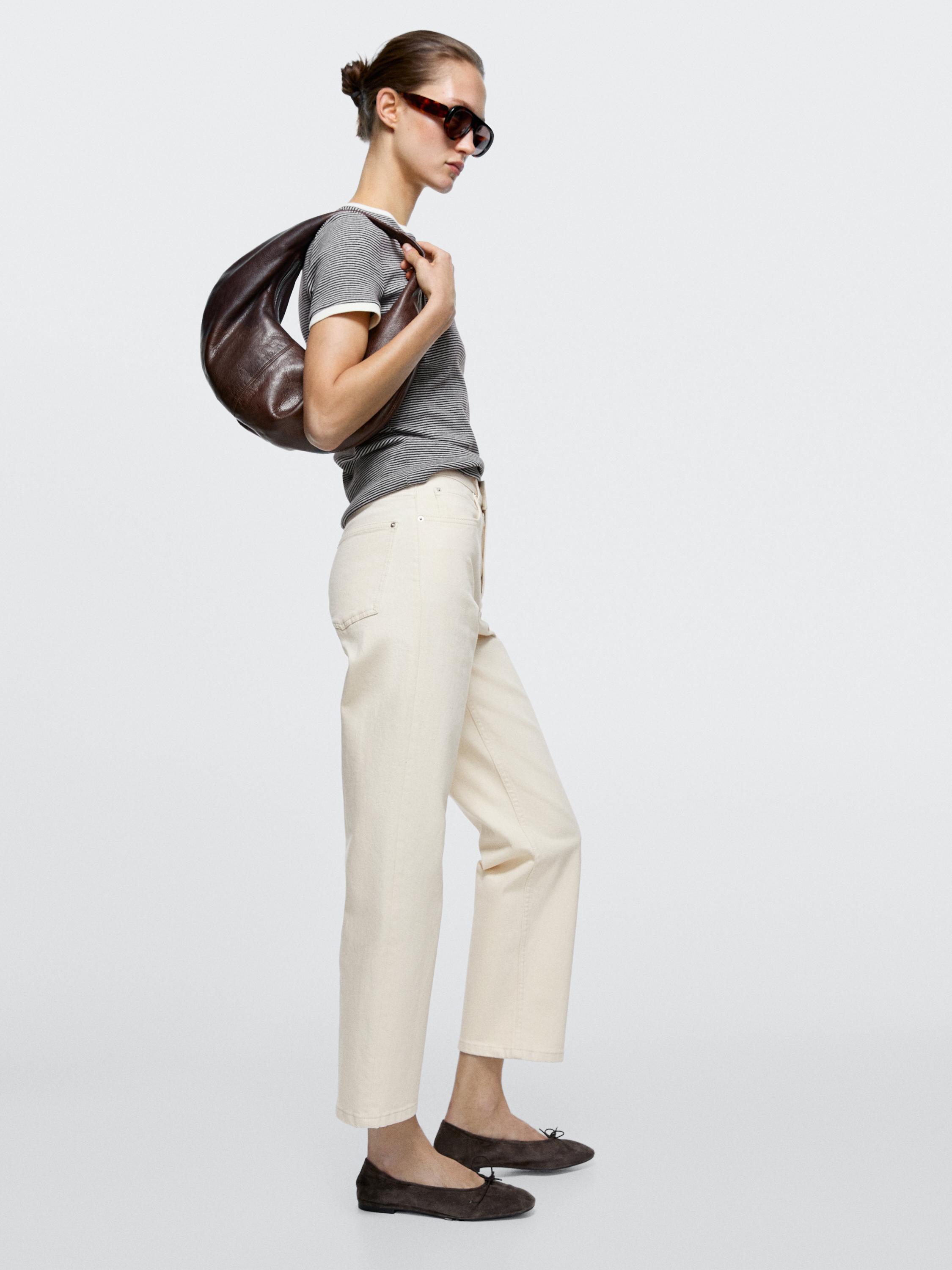 Mid-rise straight-leg jeans — CREAM