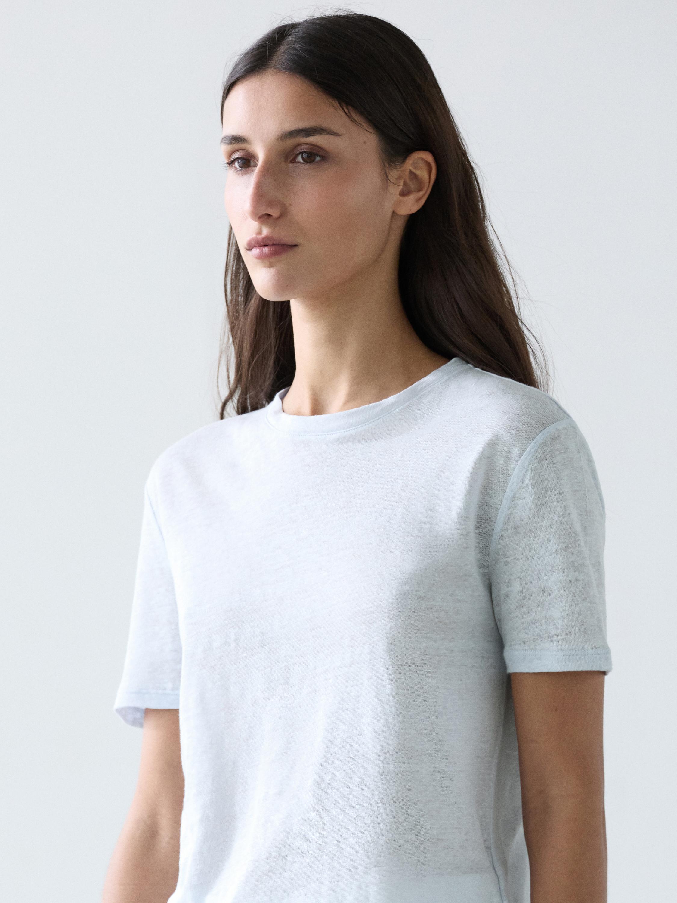 T-shirt manches courtes lin